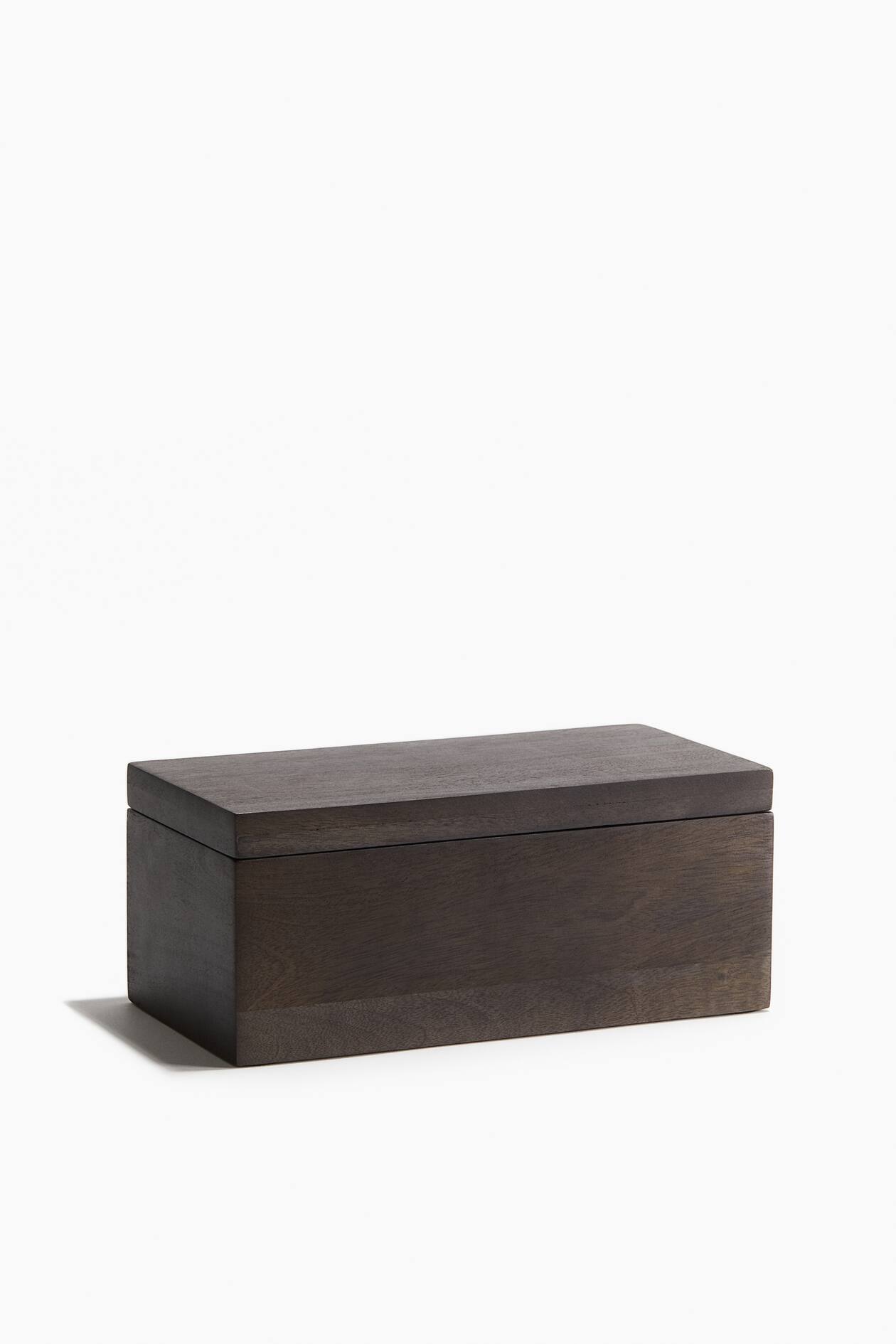 Oupados Marrone Legno Pino Scatola Scatola In Legno Naturale Scatola Legno Con Coperchio Utilizzato Per Conservare Piccoli Accessori, Tè,Caffè E Altri Oggetti, Decorazioni 20×10×6cm - 4