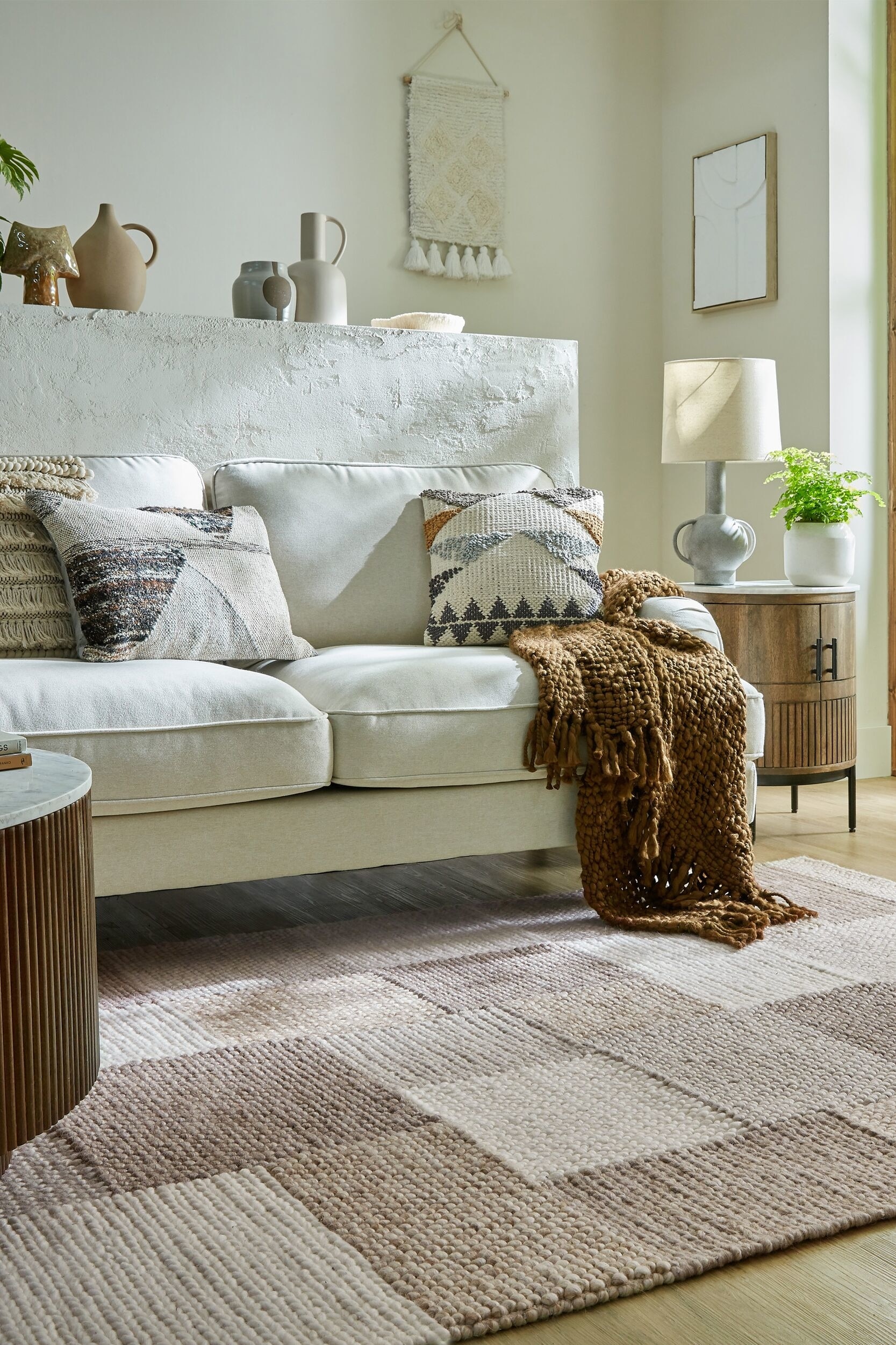 Mineraalit Patchwork Matto - Luonnollinen