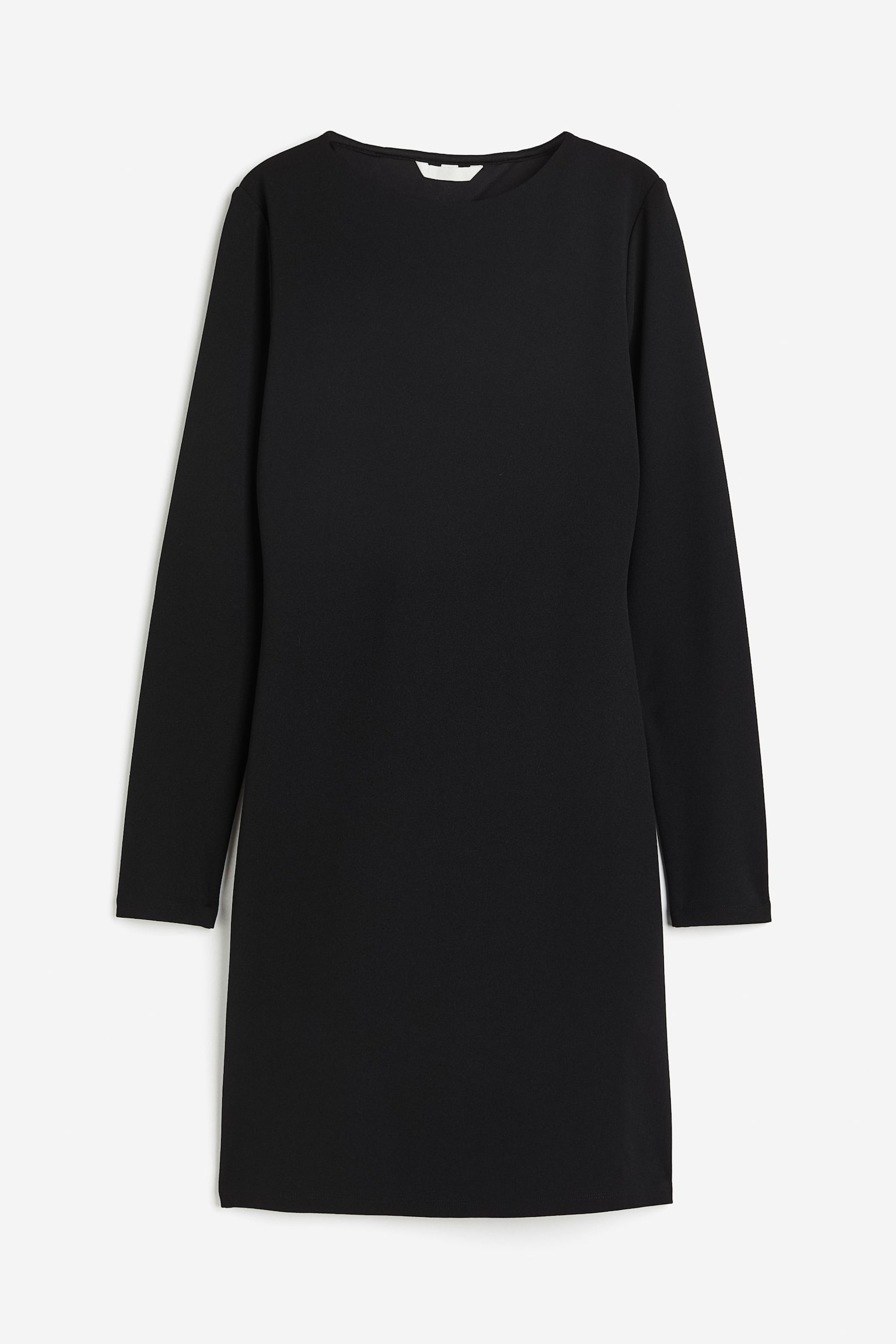 Cut-out jersey dress - Black/Burgundy - 1