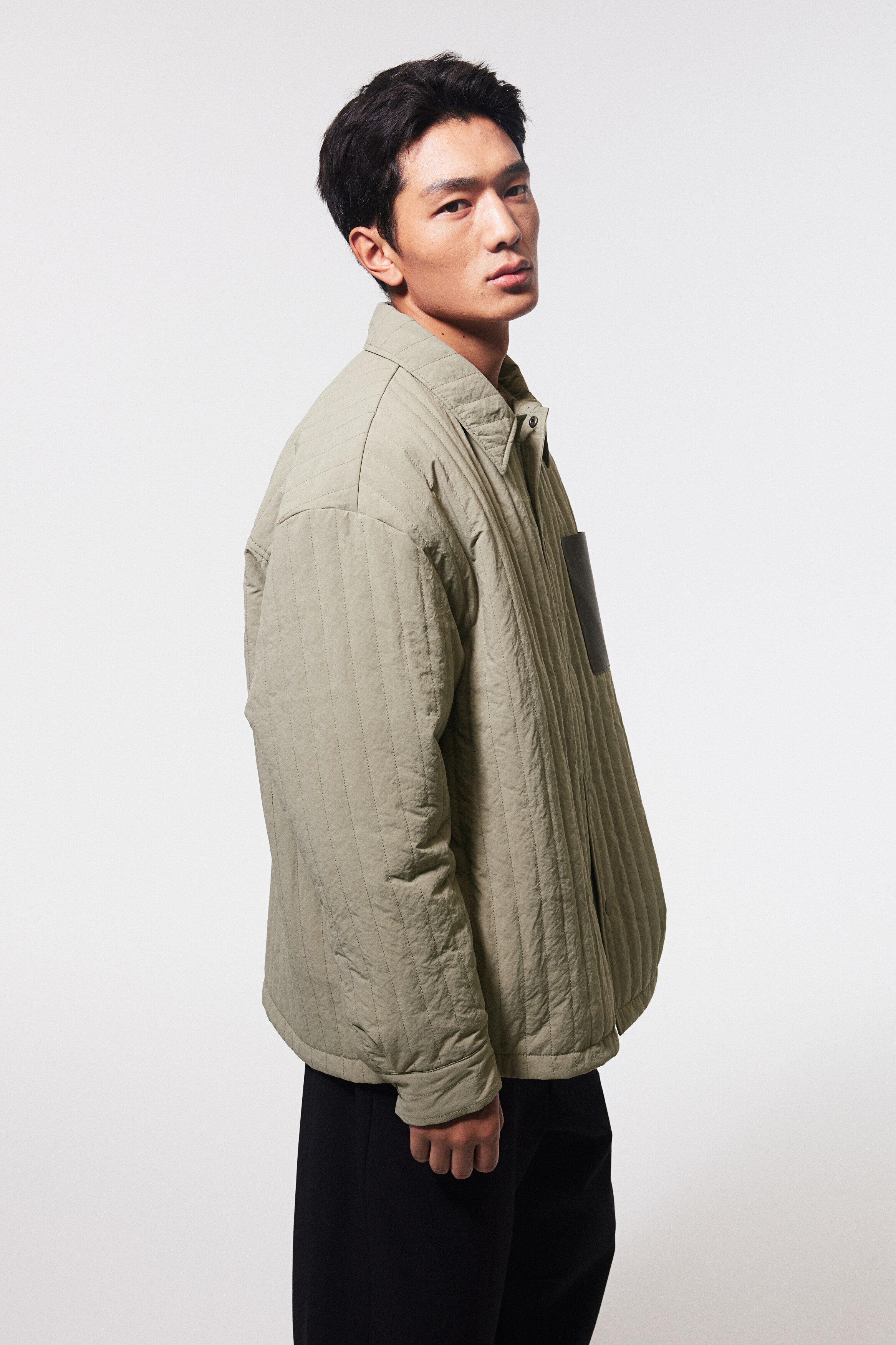 H&M☆今期新作ルーズフィットシャツジャケット完売S