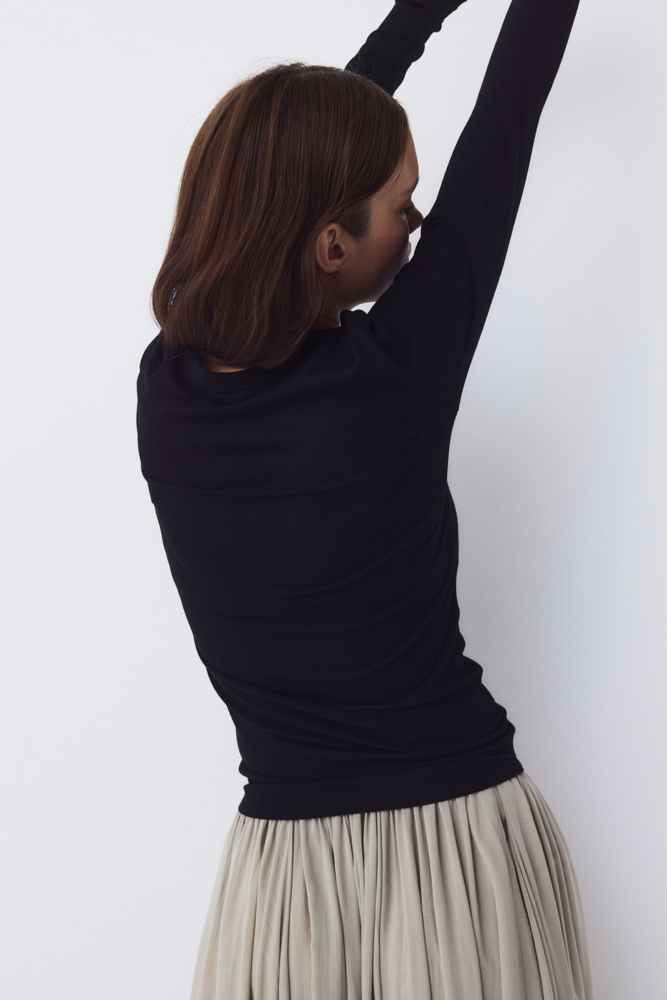 MAMA Ribbed Jersey Top