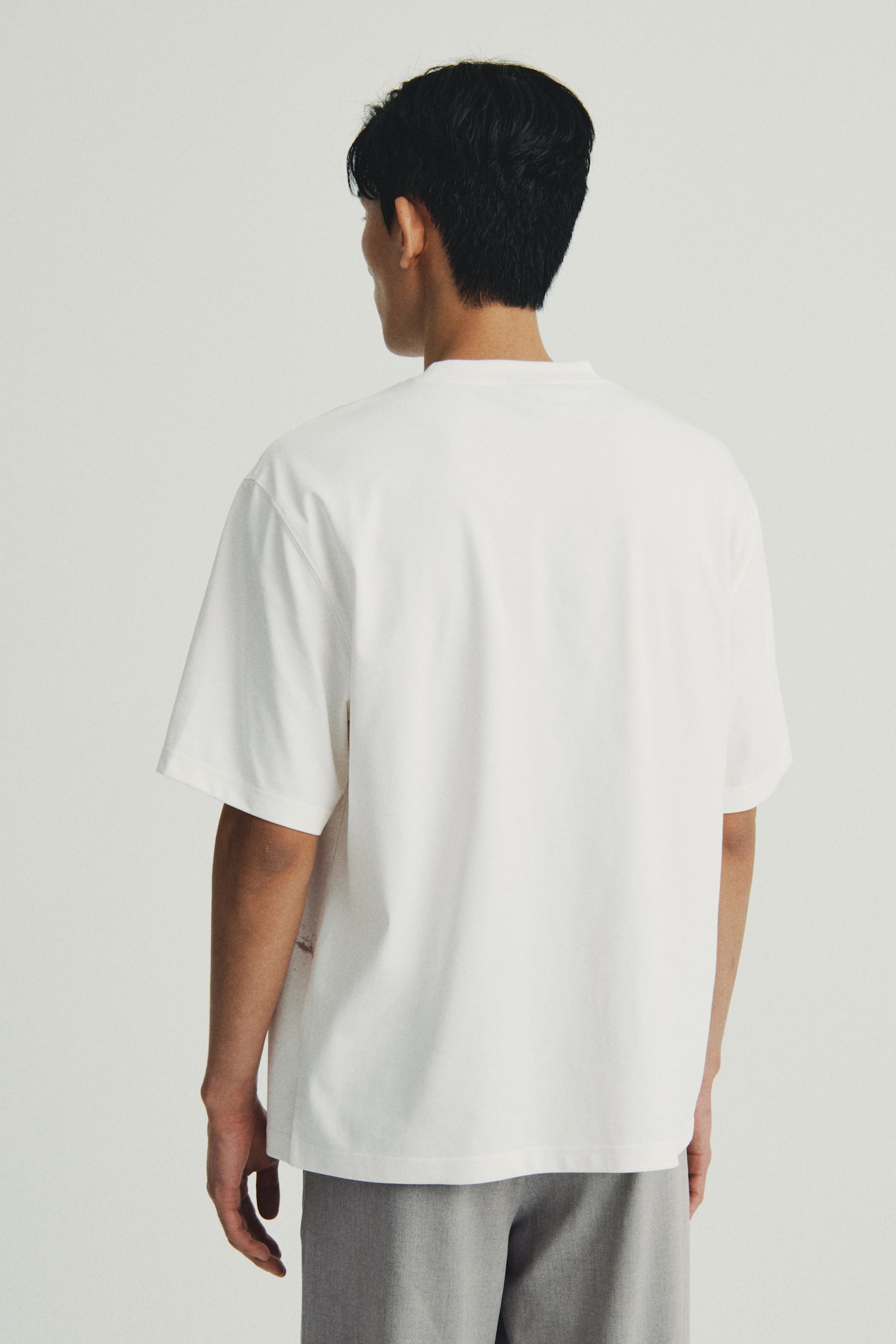 Loose Fit Printed T-shirt - White/Tracing Time/Black/Frozen in Time/Dusty green/Stone Whispers - 4