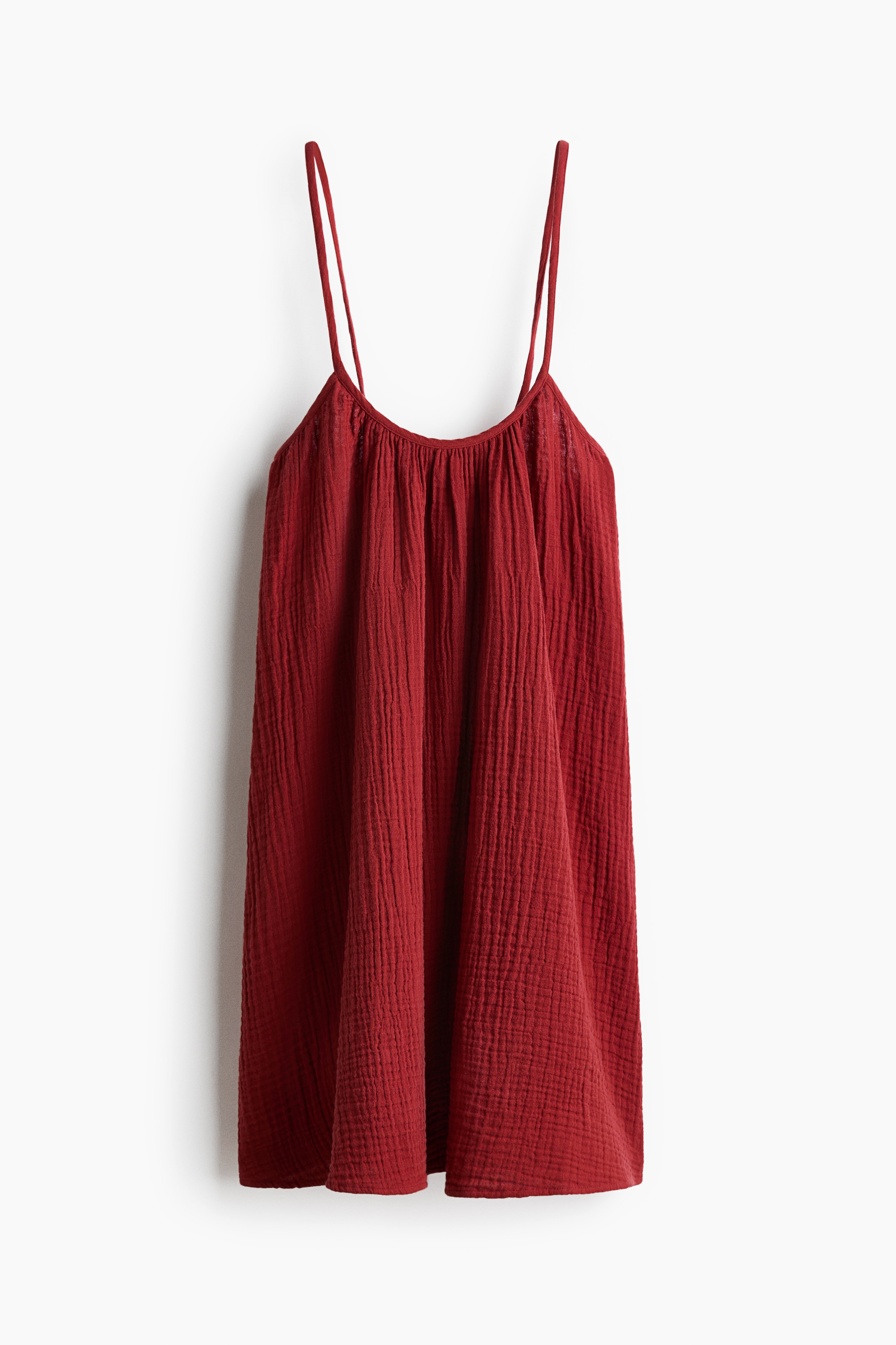 Muslin Beach Dress - Red