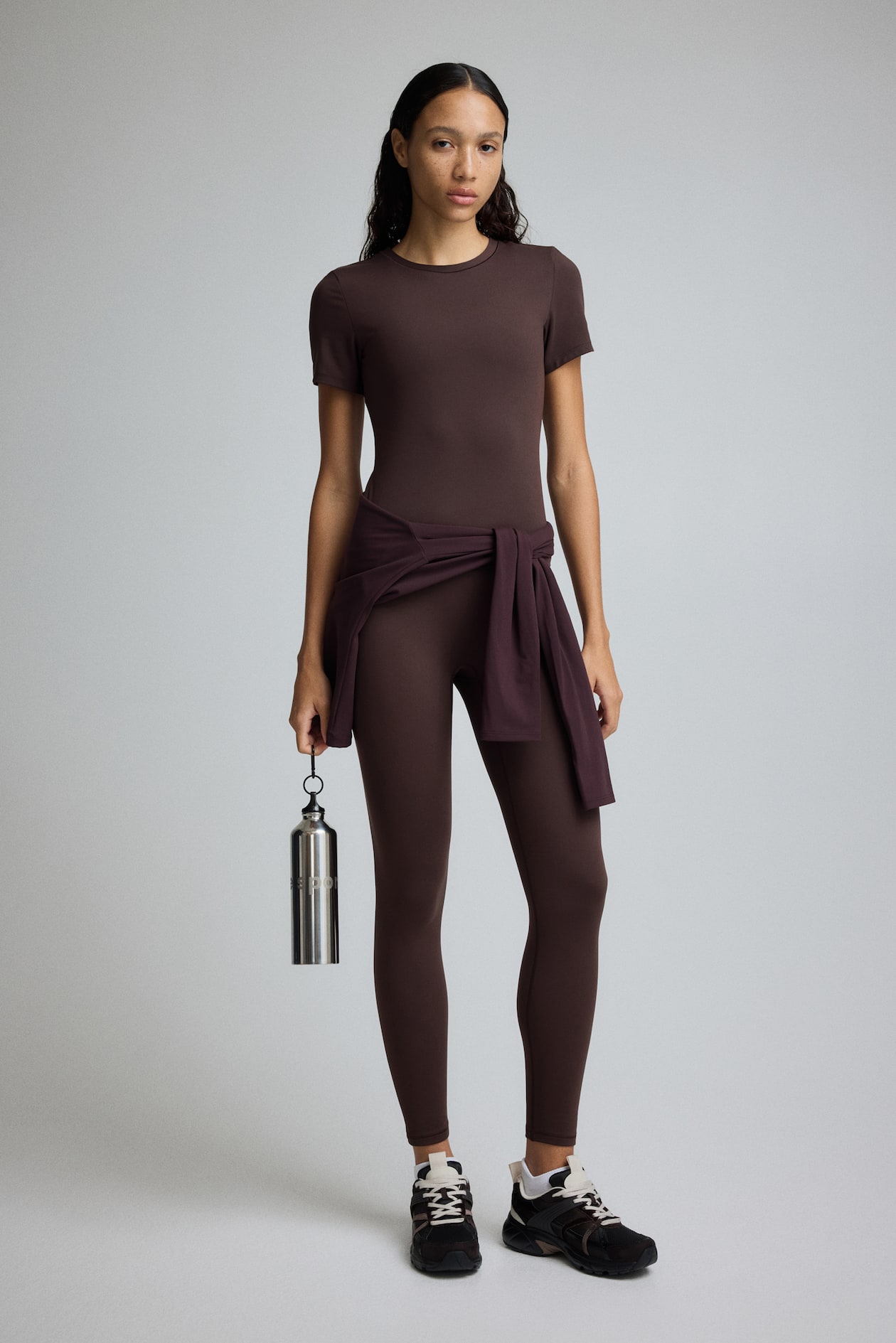 T-shirt de sport SoftMove ™ - Marron - FEMME | H&M FR