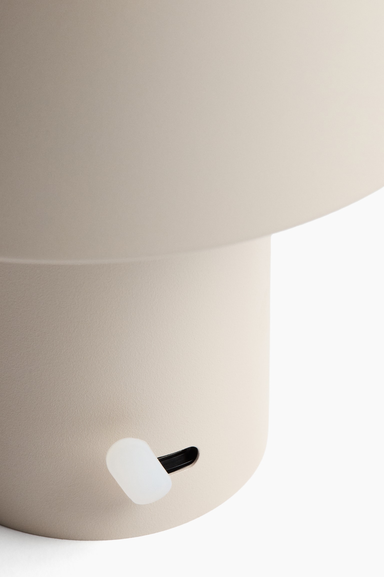 Aufladbare Tischleuchte - Hellbeige/Silberfarben - 6