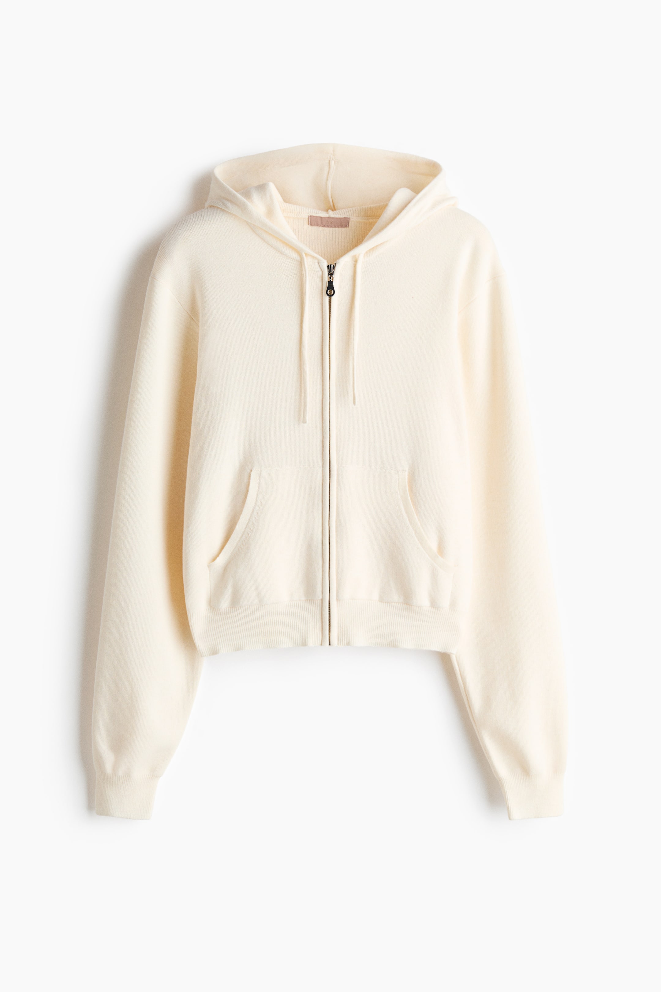Fine-Knit Hooded Jacket