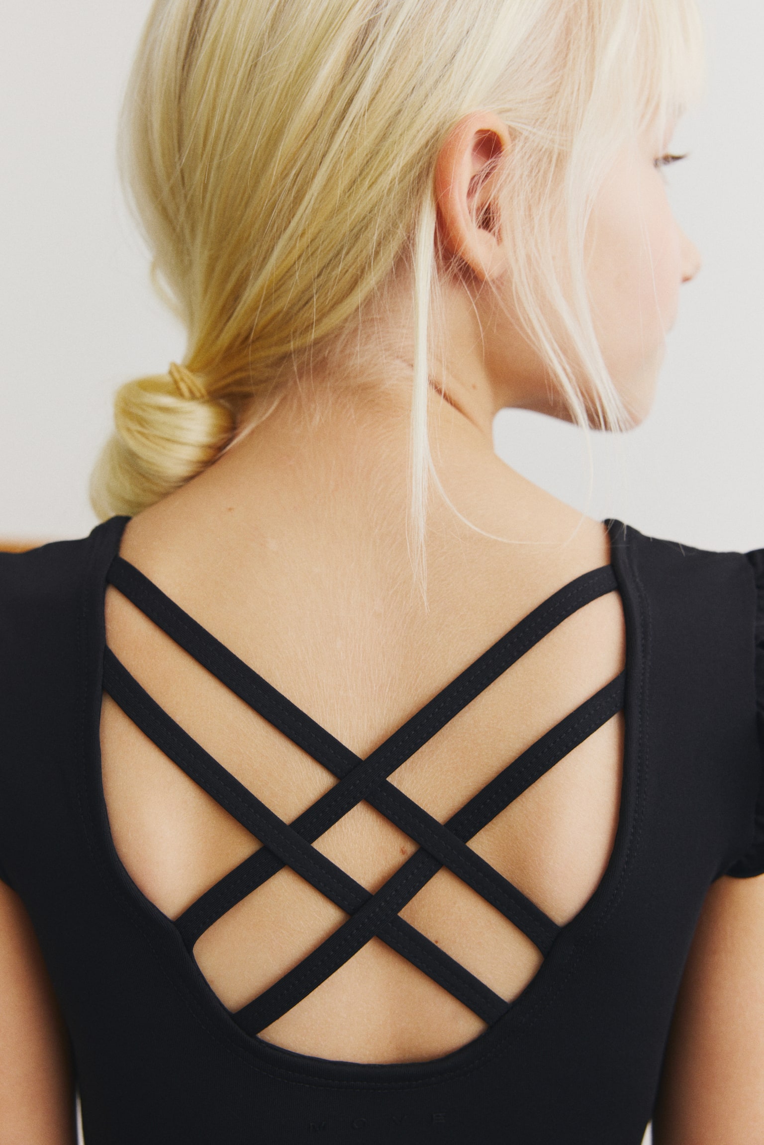 Športový trikot so sukňou - Čierna/Svetloružová - 7