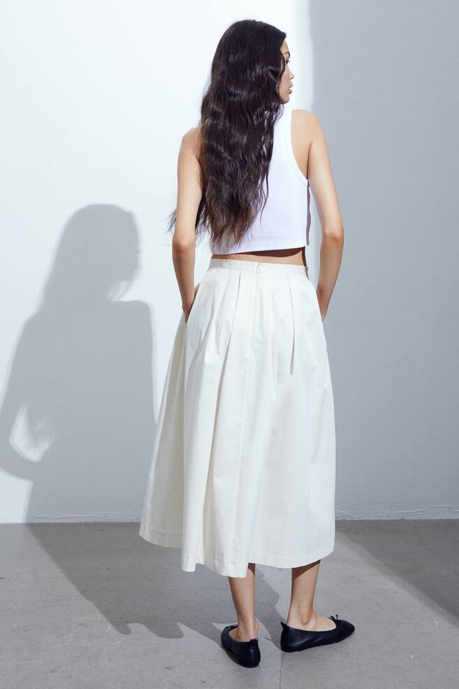 A-line cotton skirt - 6