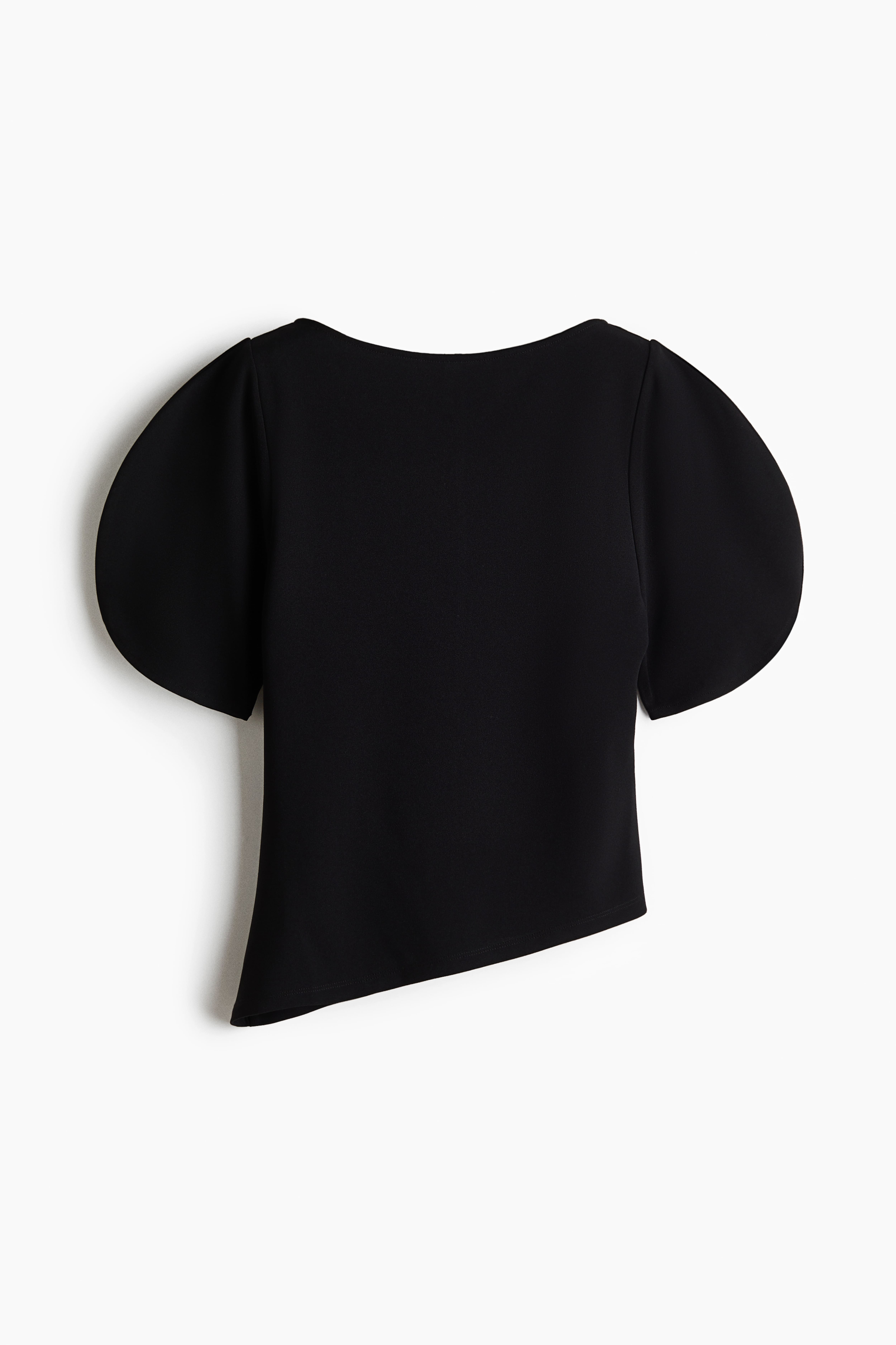 Puff-Sleeved Asymmetric Top