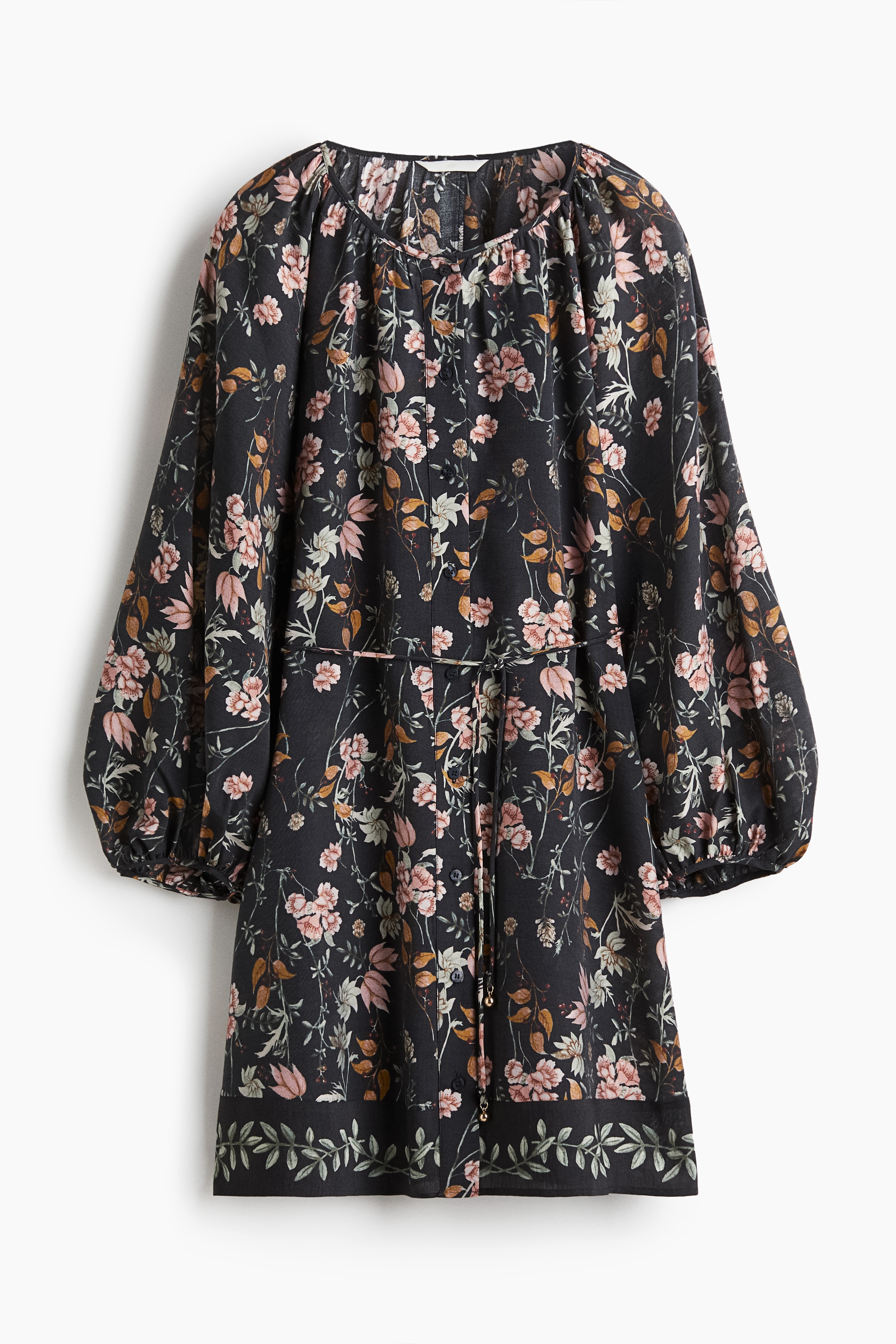 'ㅅ'м ɪ﻿ ʜ ο'ㅅ'ページ Sukienka oversize z wiązanym paskiem - Ciemnozielony - ONA