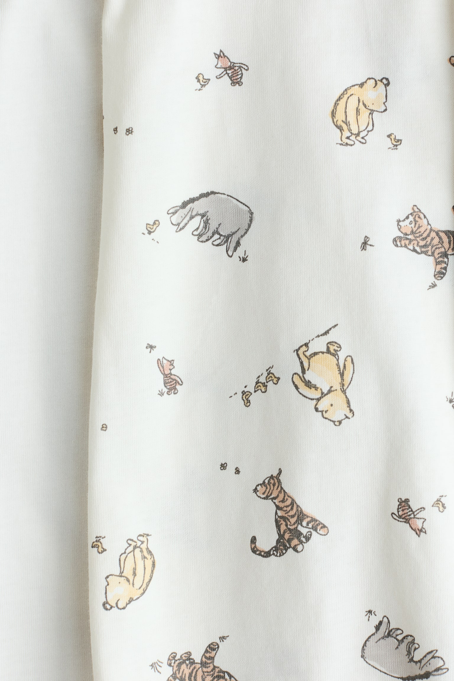 발싸개 파자마 수트 2피스 세트 - 화이트/곰돌이 푸/크림/피터 래빗 - 2