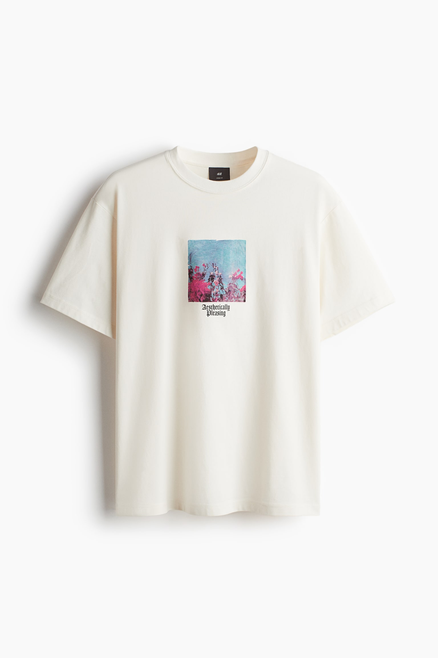 Loose Fit Printed T-shirt - White/Aesthetically Pleasing/White/Flowers/Greige/Imagine/Black/Fortuna/White/Meadow Flowers/Dark brown/Peer Peepz/White/Mortazza/White/Good Times/Light beige/Riddance/White/Less is More/White/Nostalgia/Black/Saint Louis/White/One Winner/White/Holidays/Black/Palm tree/White/Aura Artist House/White/White/NYC Run Club/Cream/Balance Focus - 2