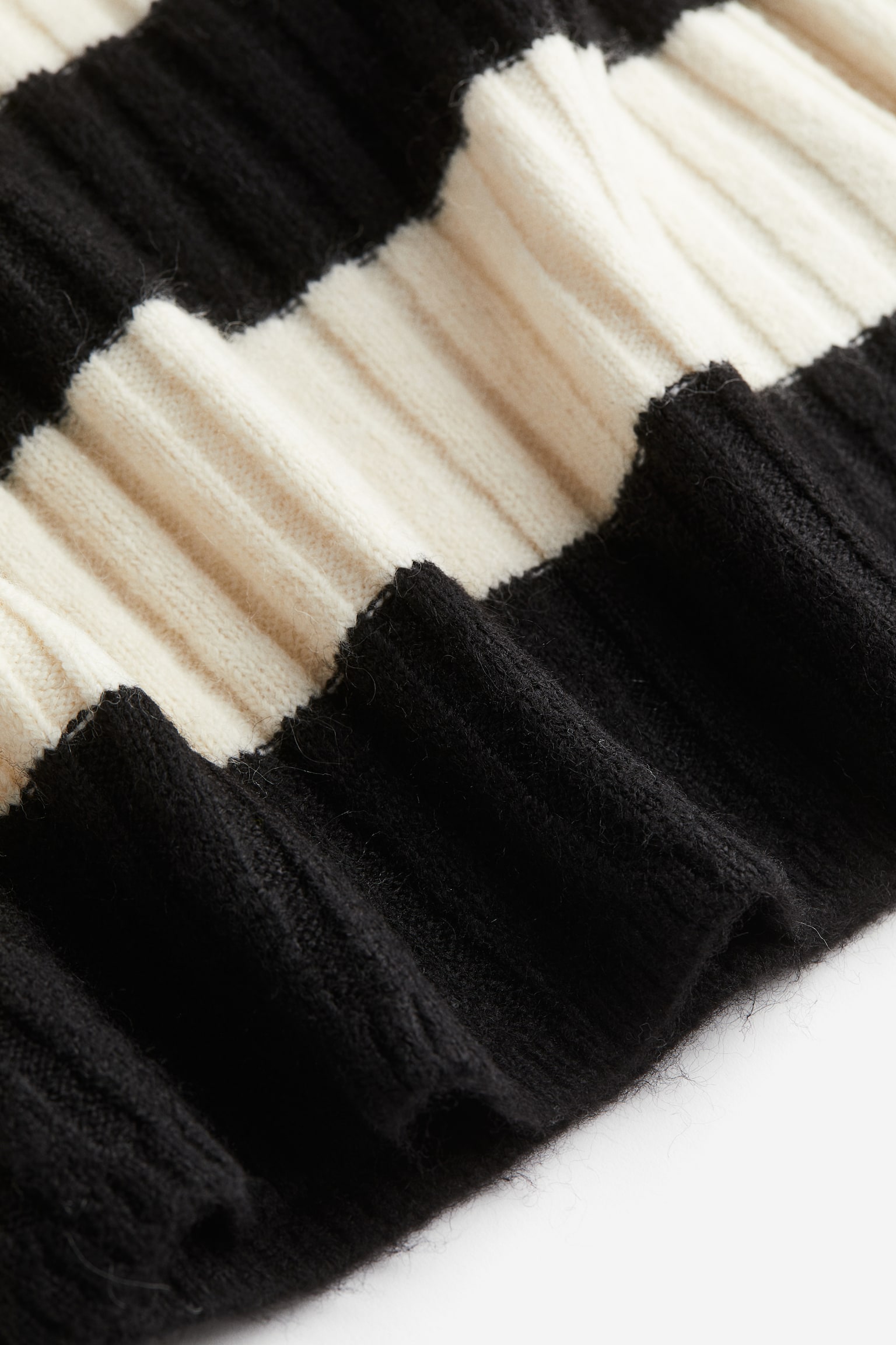 Rib-knit jumper - Black/Cream striped/White/Mole/Striped - 3