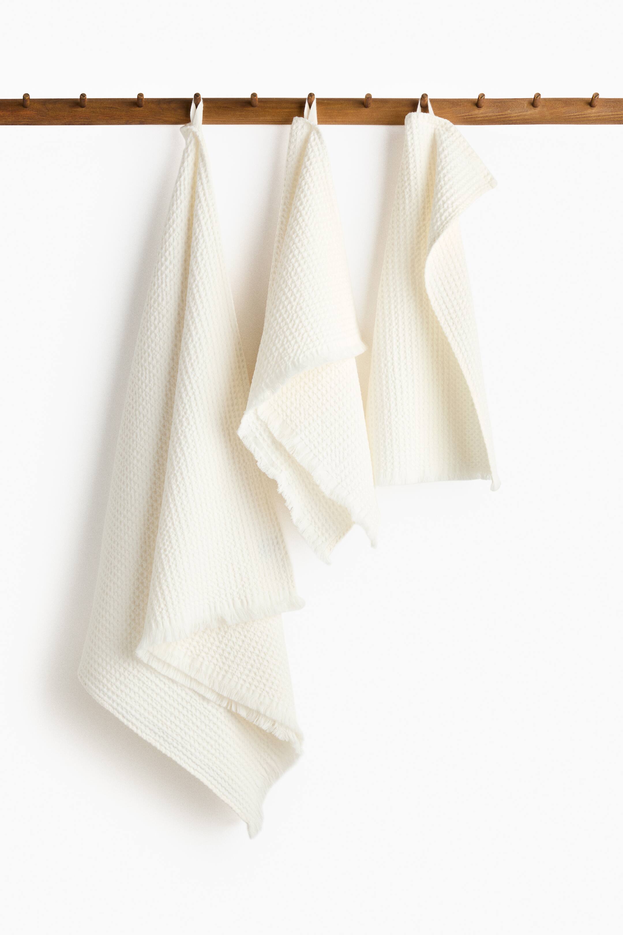 View larger image: Waffled hand towel - White - Home All | H&M IN 2