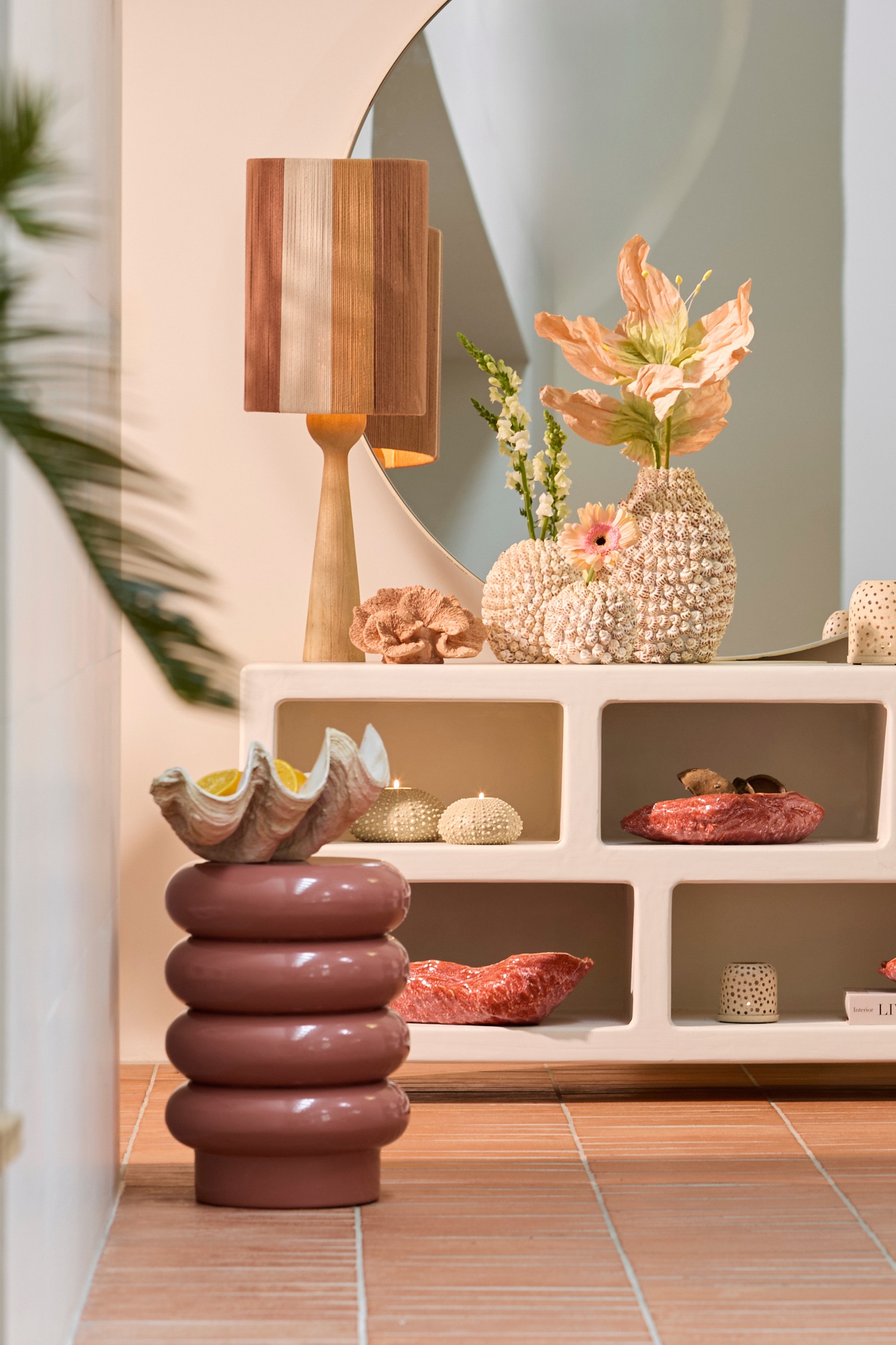 Mirogi Side Table - Red