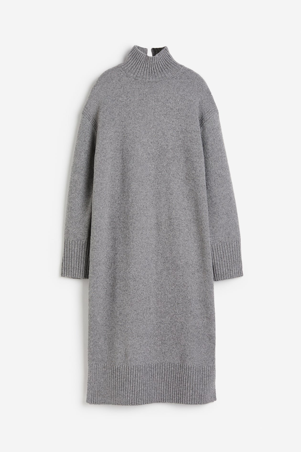sachin and babi light blue dress Midi Turtleneck Dress - Heather Grey Organic main image 1