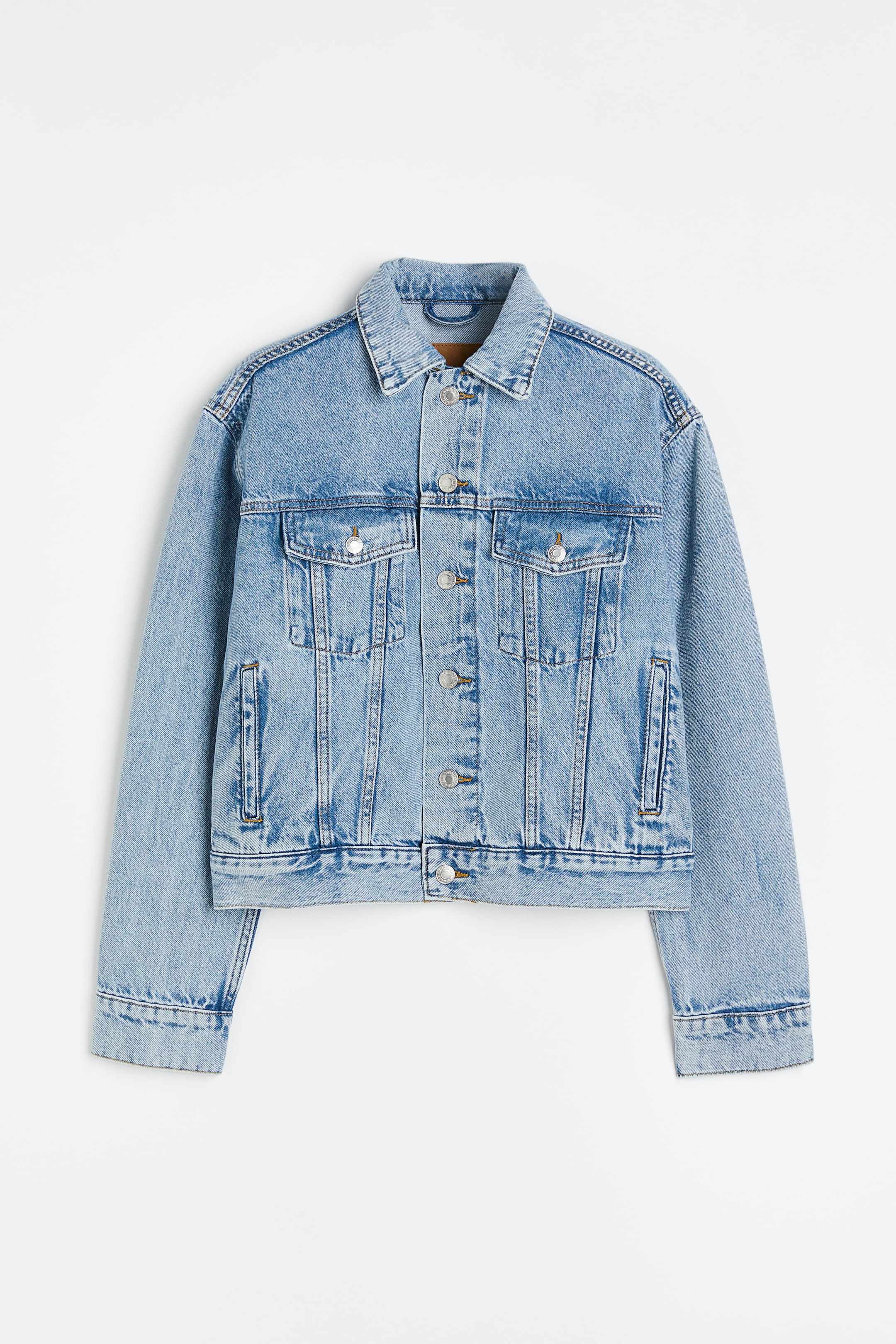 View larger image: Short Denim Jacket - Light denim blue - Ladies | H&M US 1