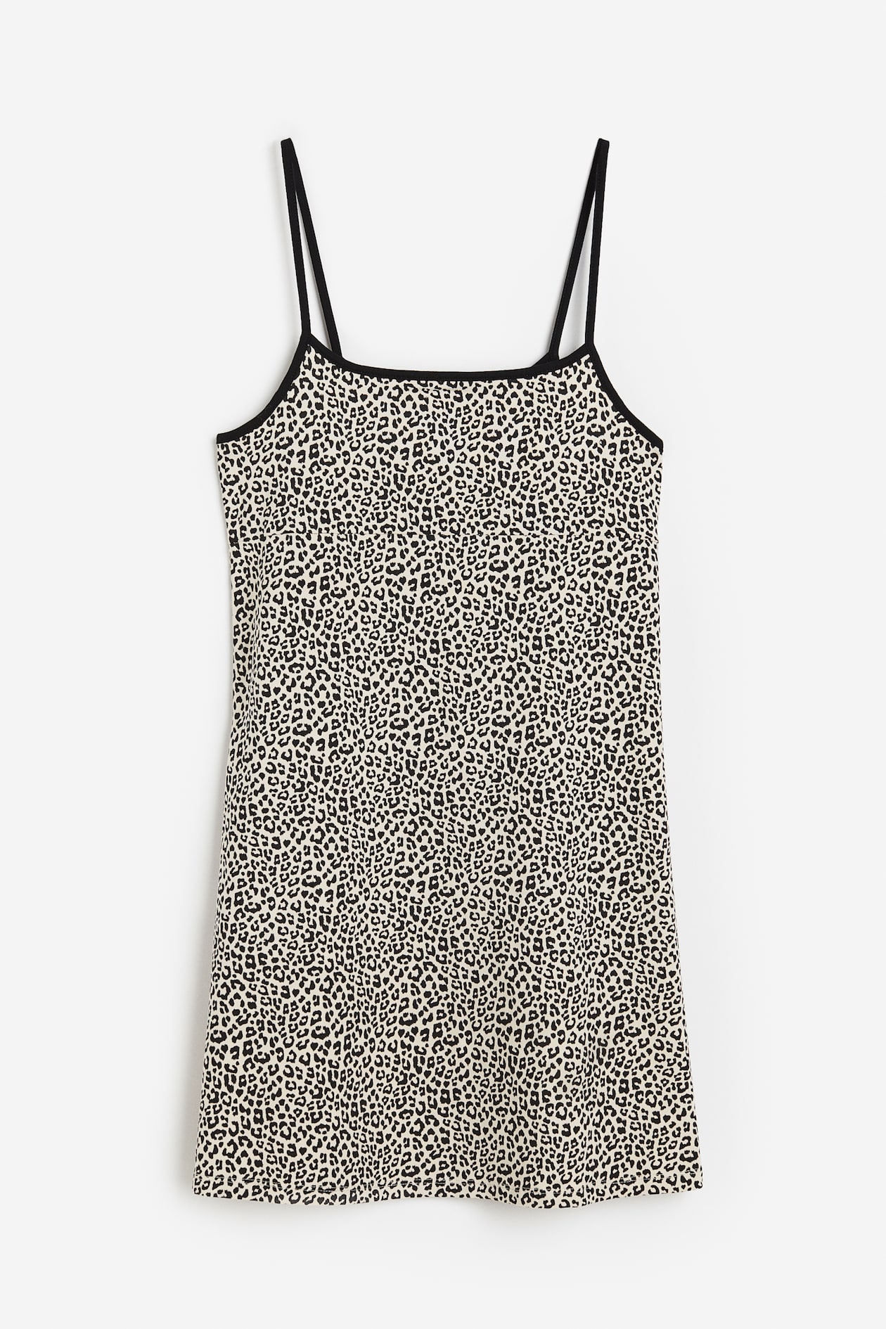 A-line Jersey Dress - Light beige/leopard print - Ladies | H&M US