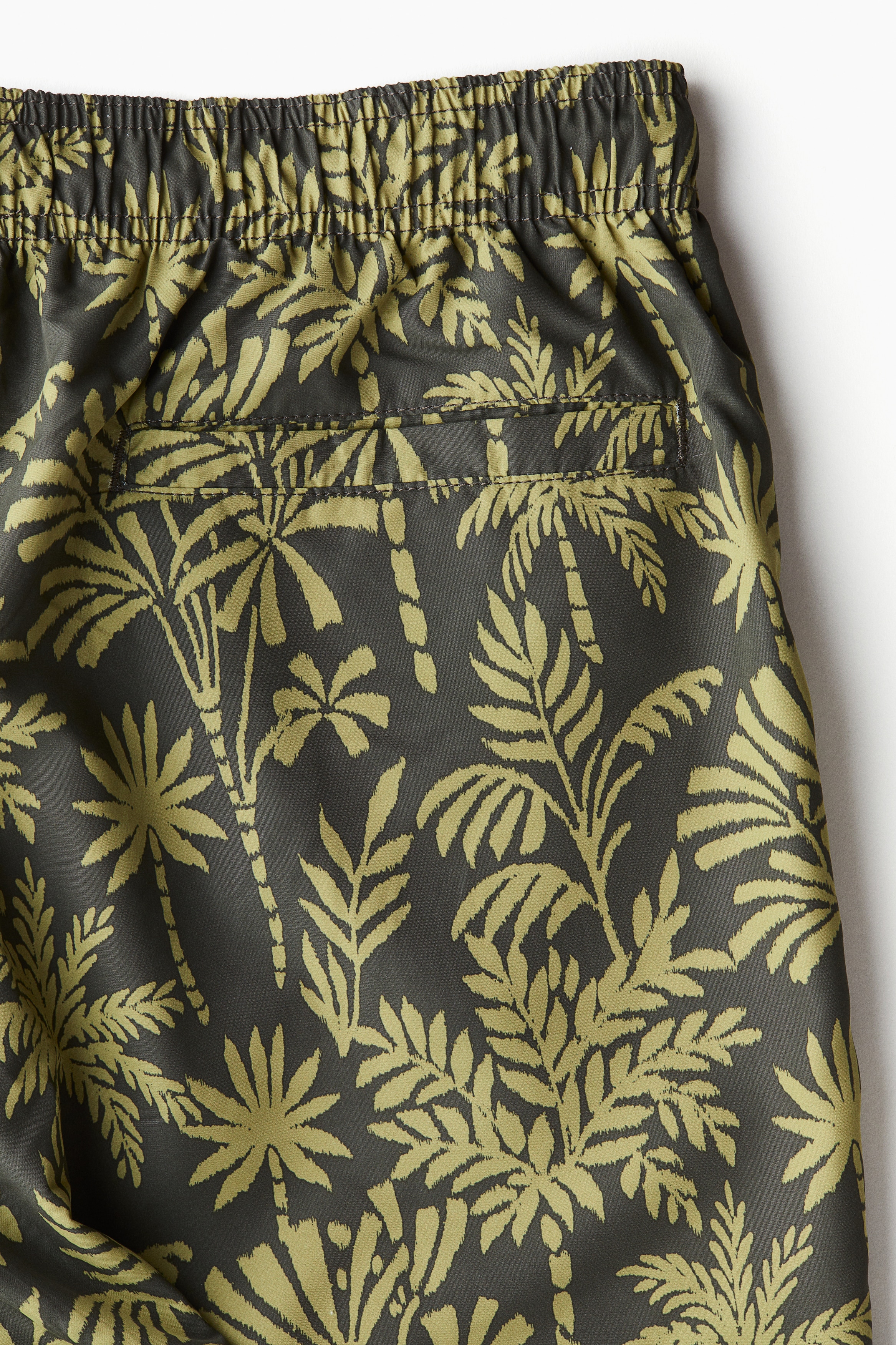 Patterned swim shorts