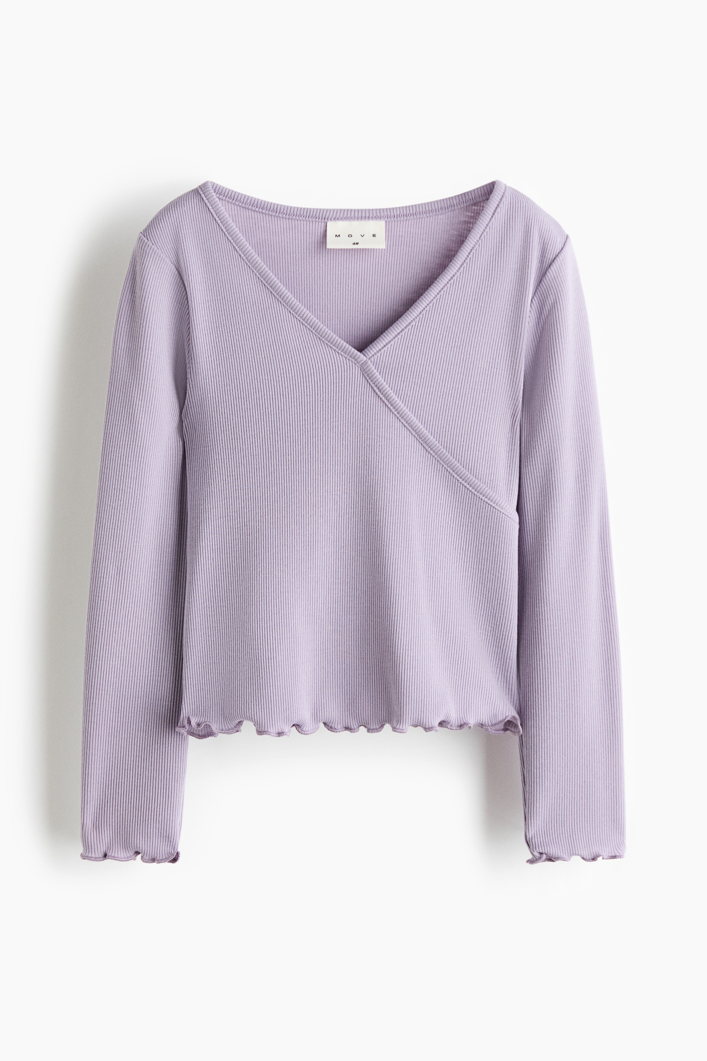 Sporttop met overslag - Dusty lila/Lichtroze/Lichtblauw/Roomwit