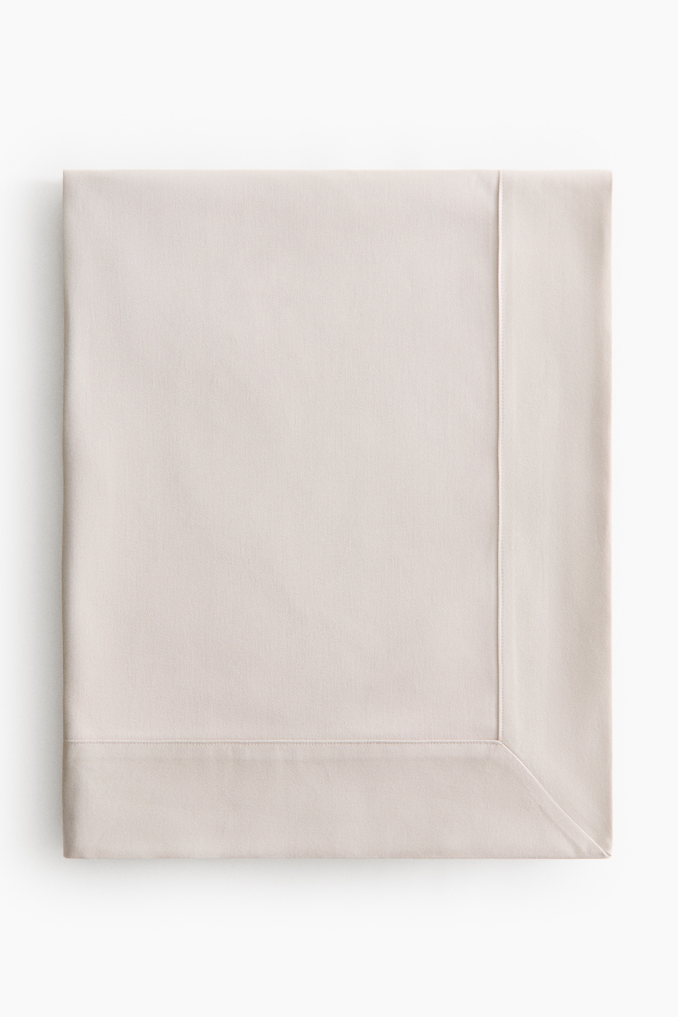 Bordsduk i damast - Ljus gråbeige/Dimgul
