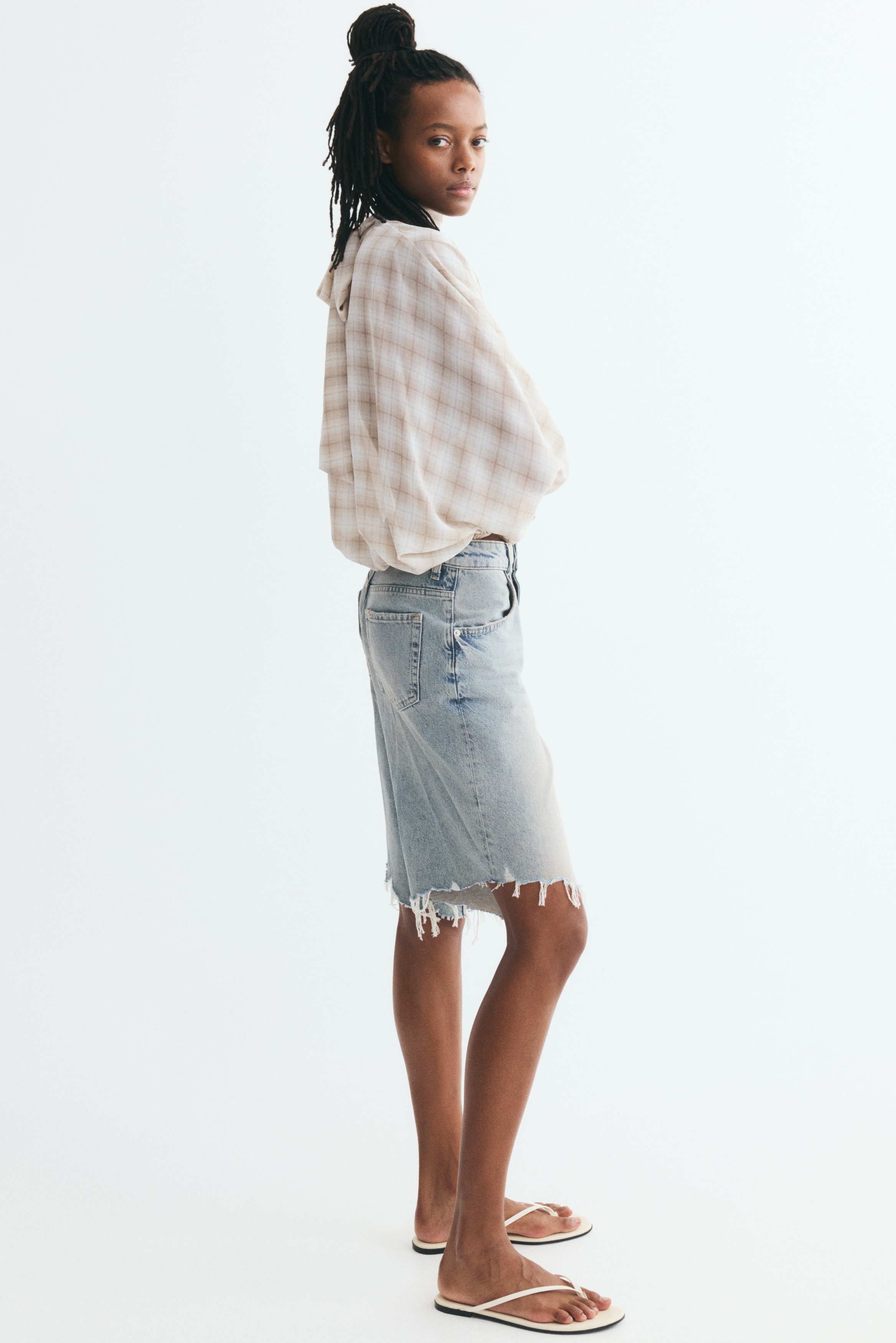 Tie-Back Stand-Up-Collar Blouse - thumbnail 3