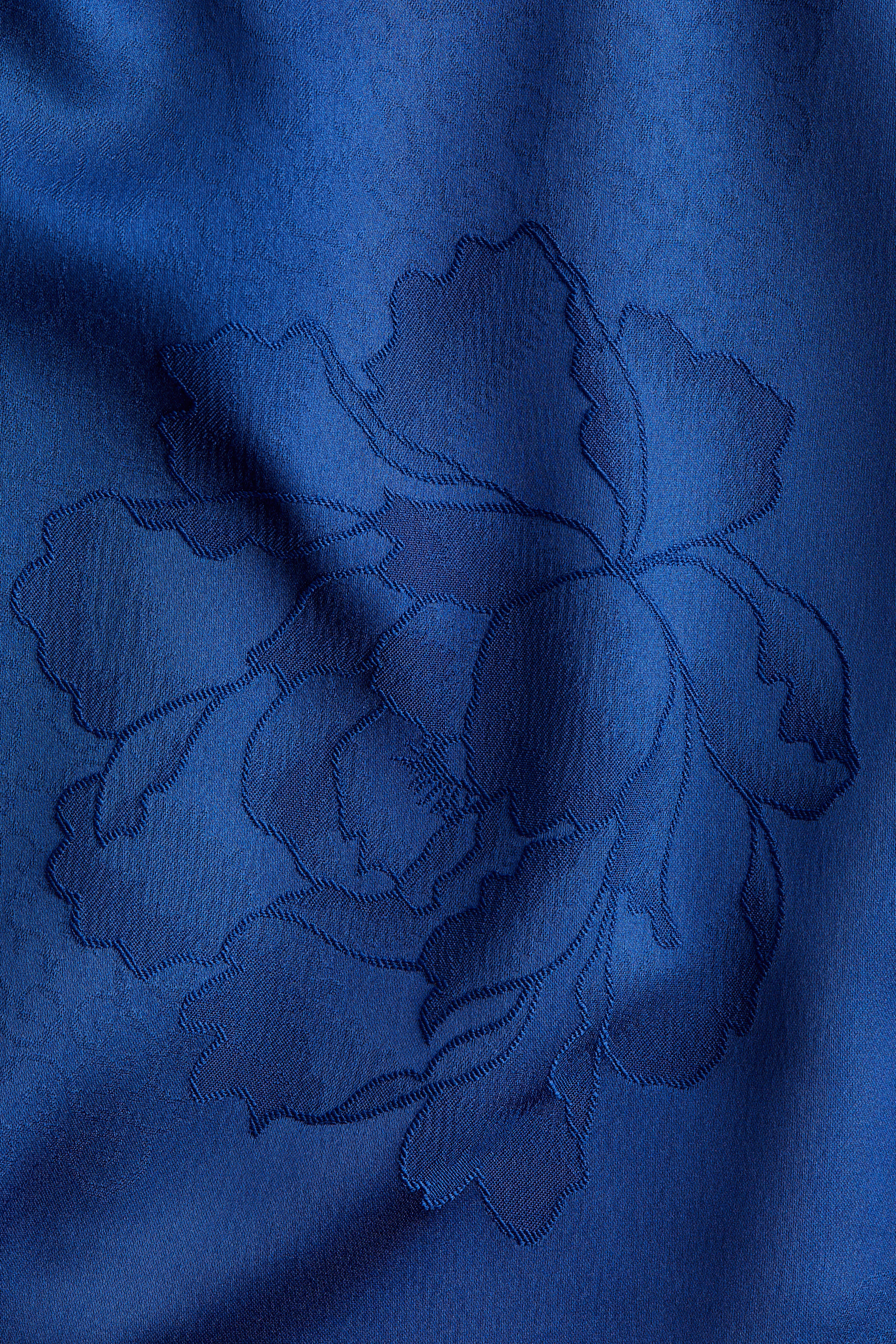 Jacquard-Weave Blouse