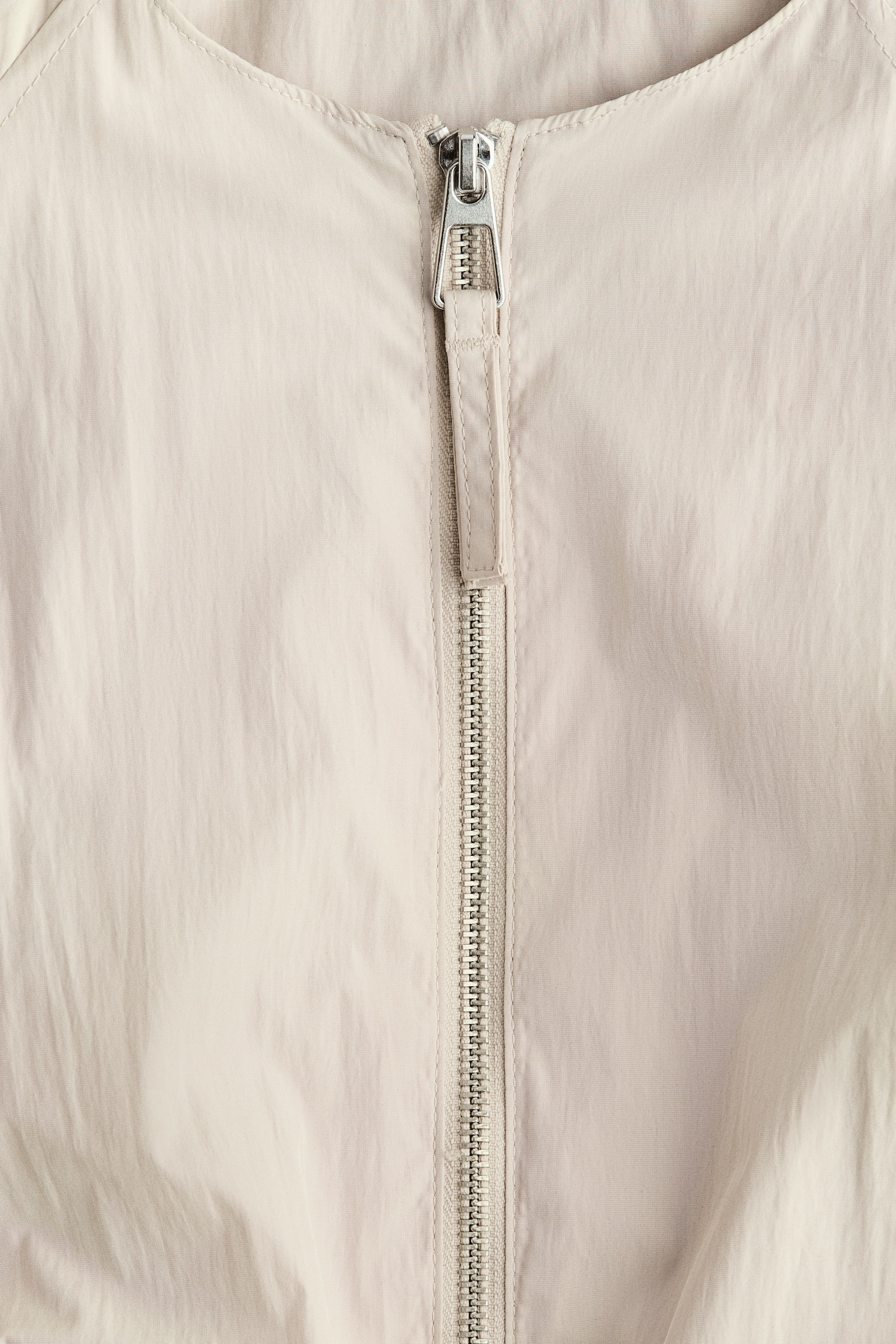 Куртка-бомбер із низом-балоном - Бежевий/Бежевий - 5