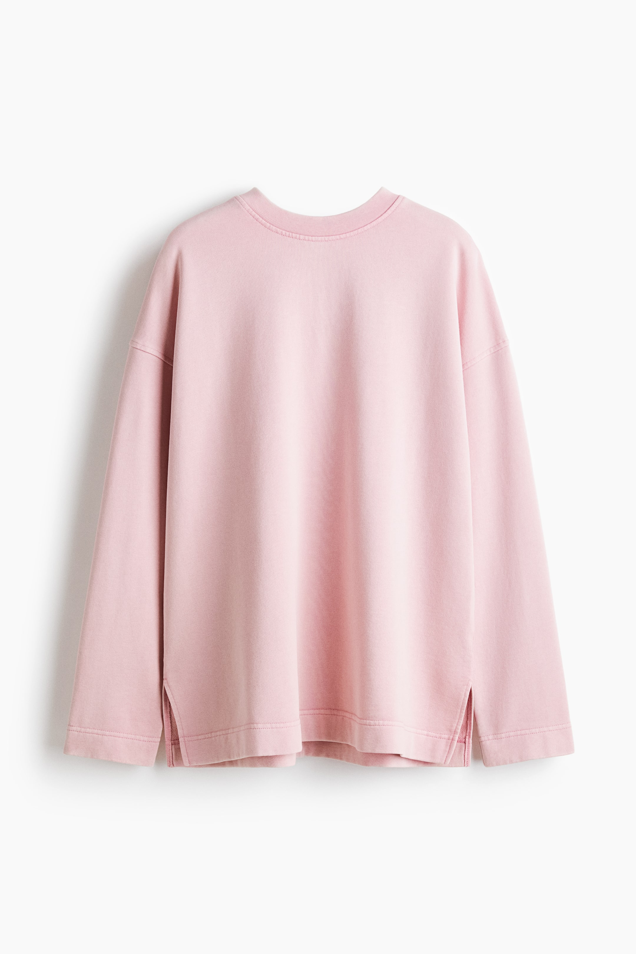 View larger image: Washed-look sweatshirt - Light pink - Ladies | H&M 1