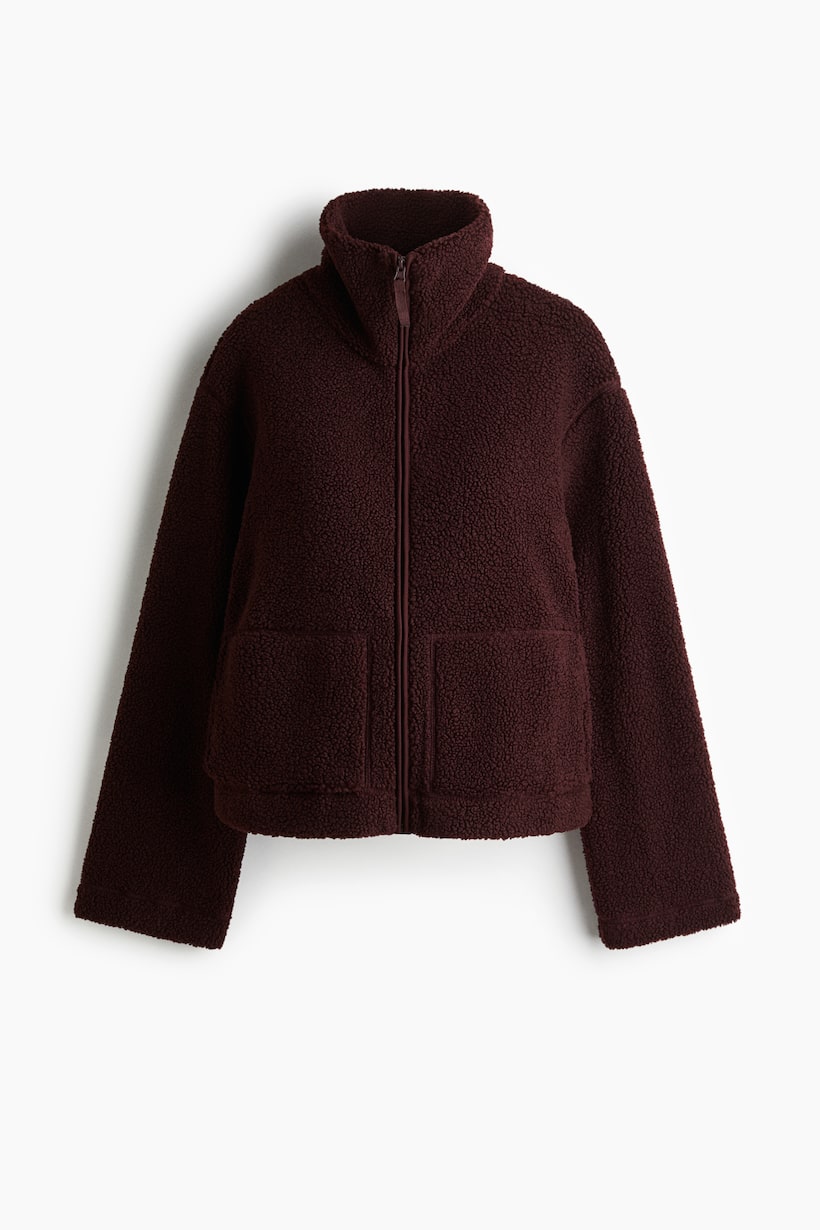 Lång Teddyjacka Dam Mjuk Fleece Trendig Design main image 1