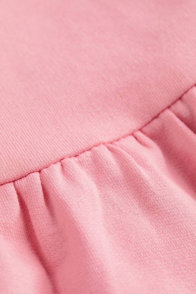 Cotton sweatshirt dress - Pink/Light purple/Dusty pink/Hearts/Pink/dc/dc - 3