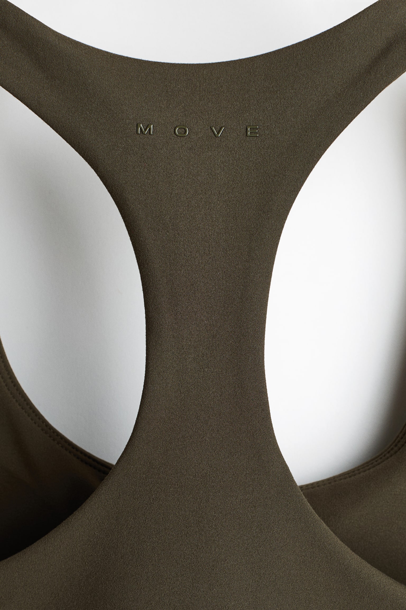Integral-bra sports top with SoftMove™ - Moss green/Ivory/Light maroon - 4