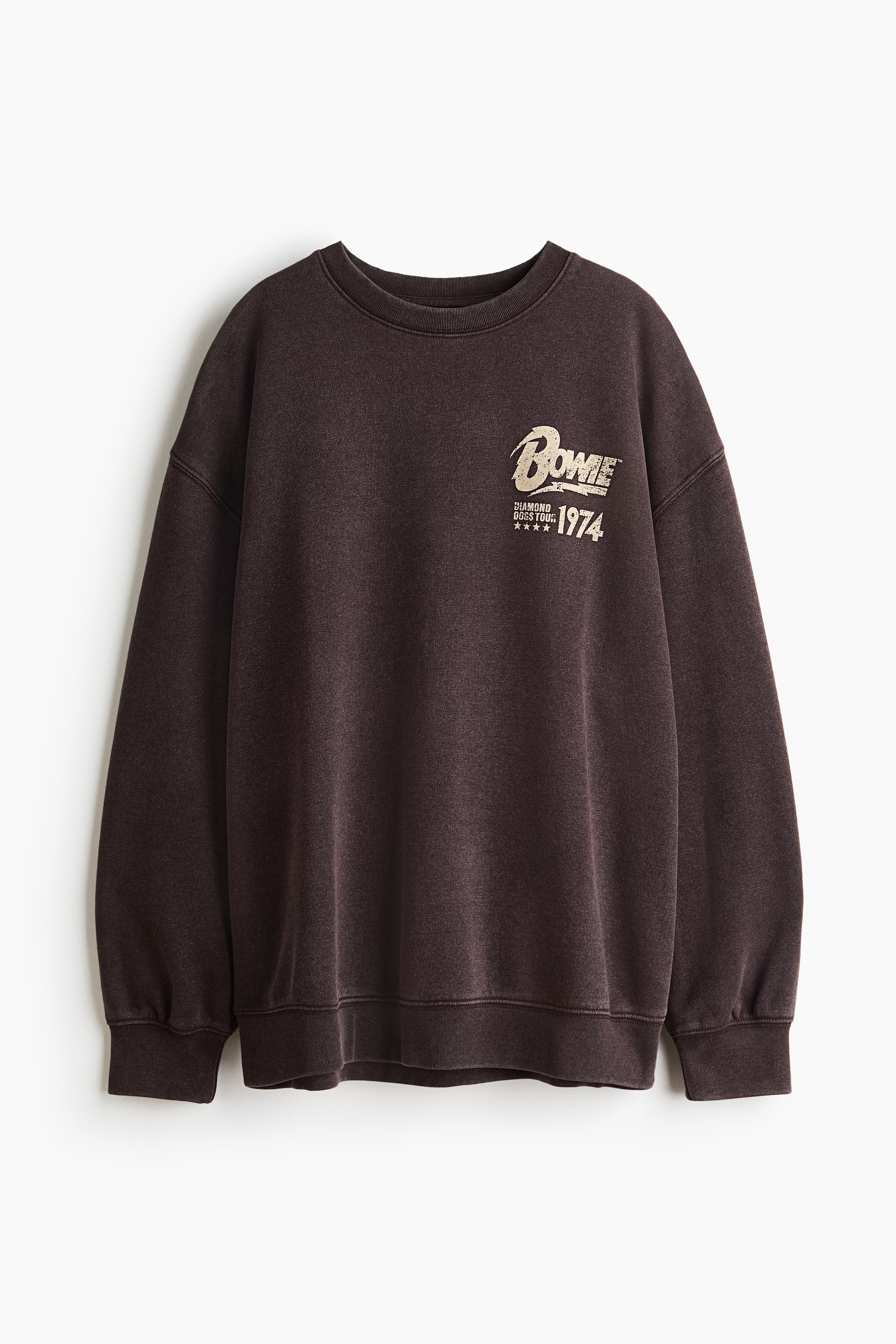 Oversized printed sweatshirt - Dark brown/David Bowie/White/Condé Nast Traveller/Cream/Condé Nast Traveller