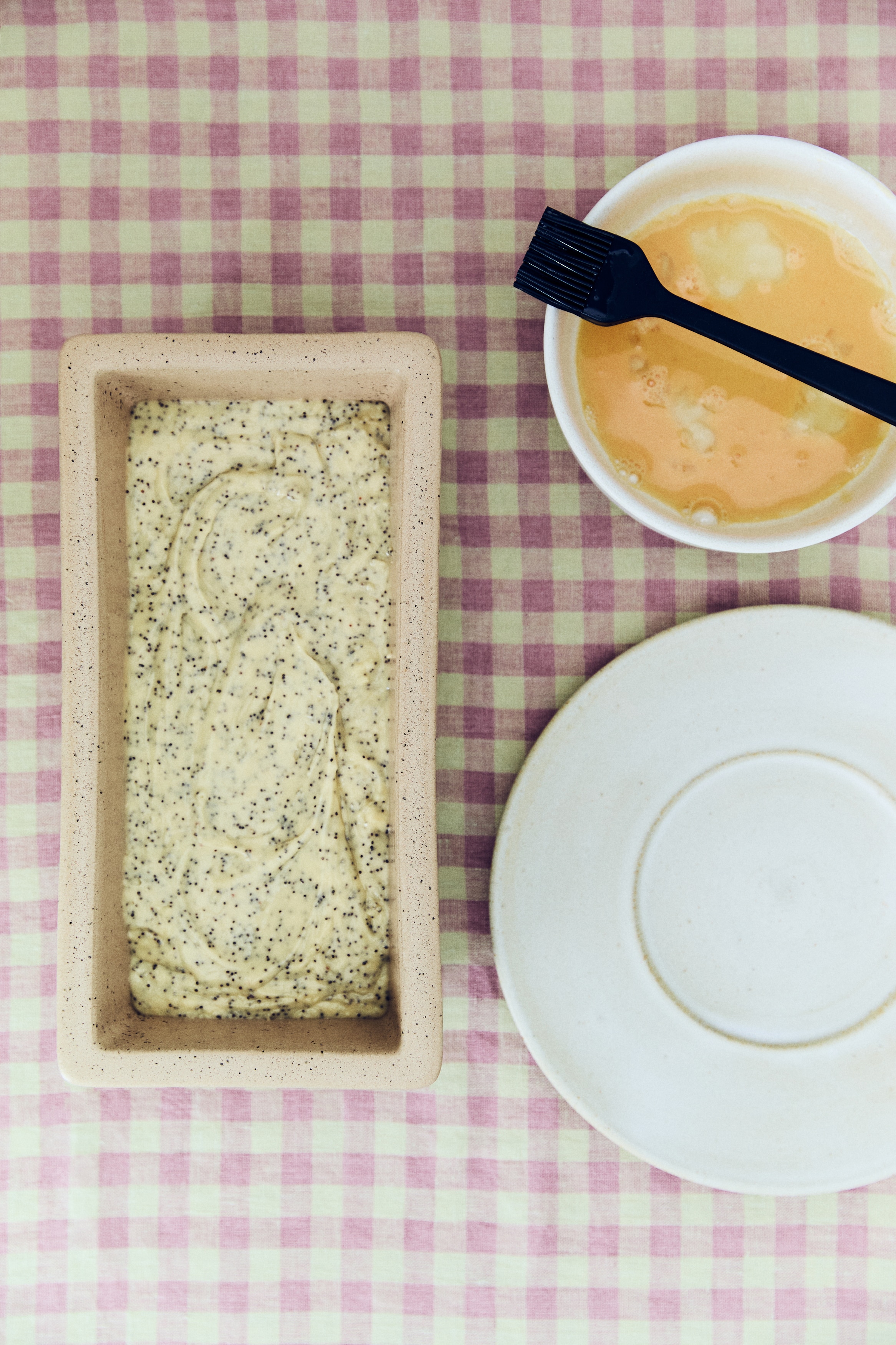 Fuente de horno con esmalte reactivo - Beige/Moteado