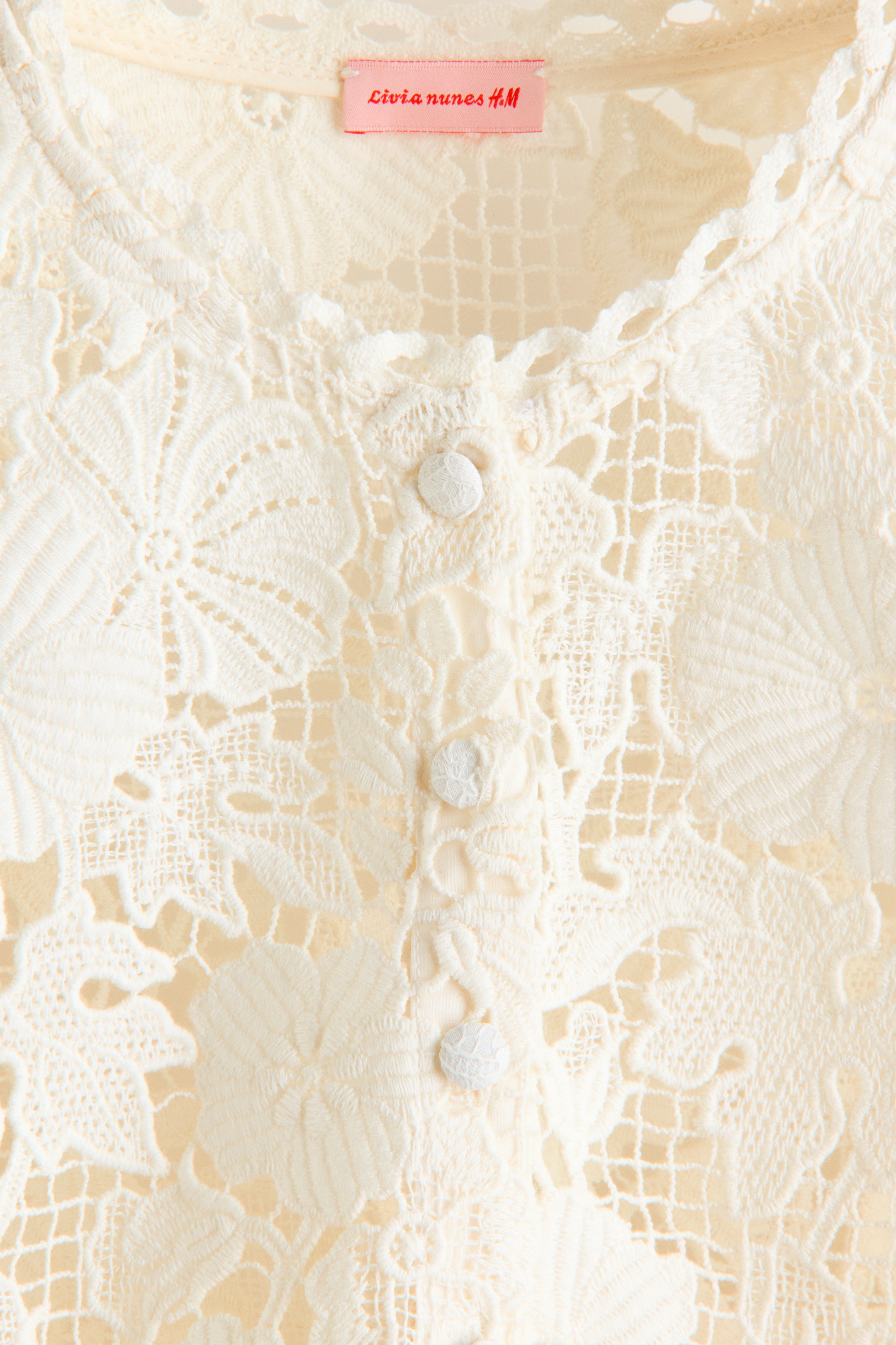 Bow-Front Lace Top