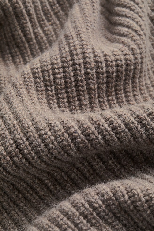 Rib-knit cashmere-blend sweater vest - Mole - 5