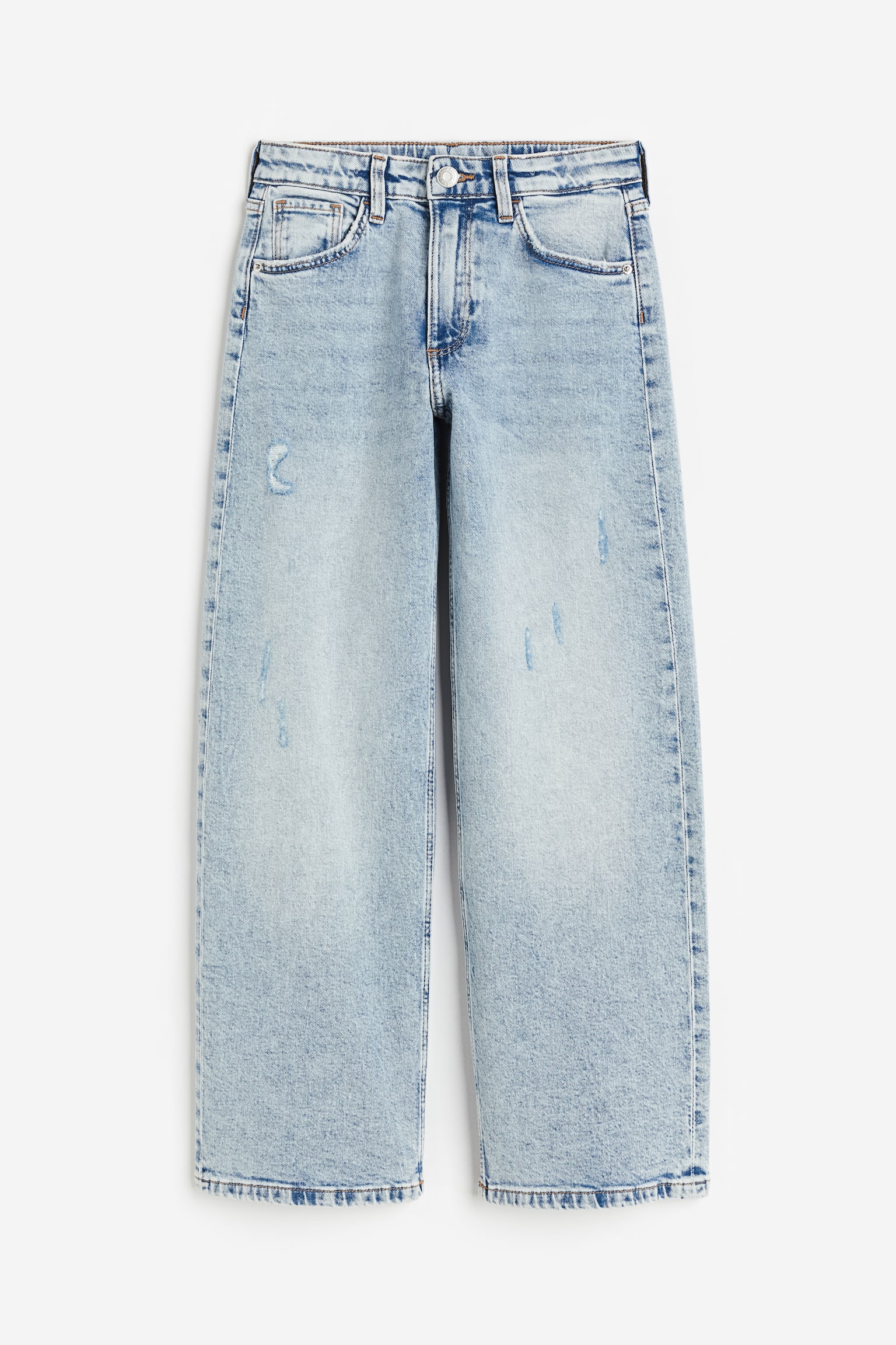 Wide Leg Jeans - Light denim blue/Denim blue/Light denim blue/Denim grey/Light denim blue/Denim blue - 1