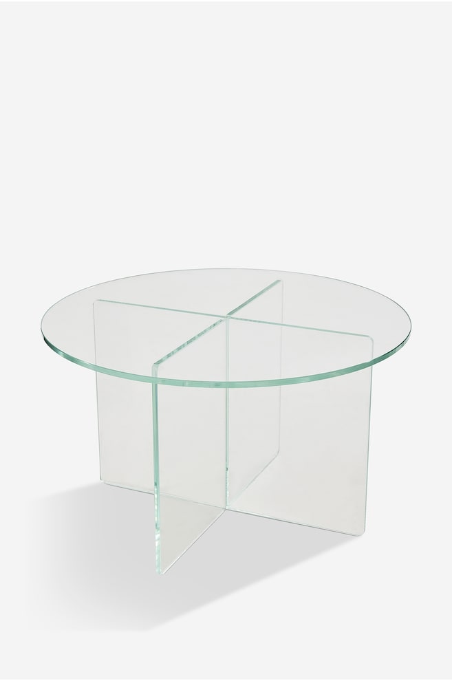 Table D'appoint En Verre Iris - Verre Non Teinté/Verre Fumé - 1