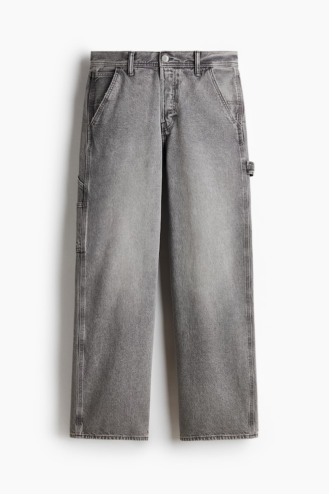 Loose Carpenter Jeans - Grey/Dark denim blue - 1