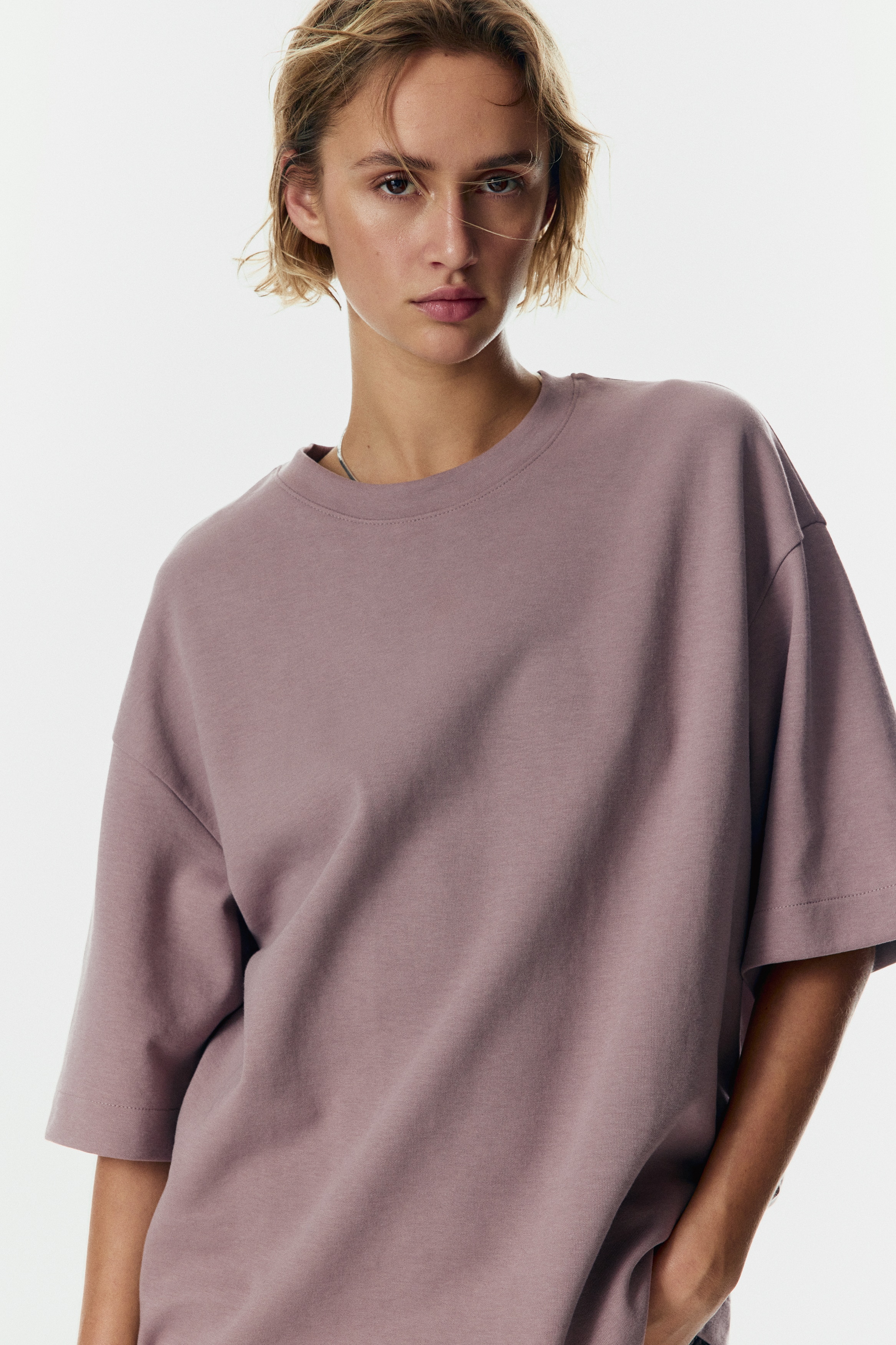 T-shirt en interlock - Violet ancien/Blanc/Noir/Dark blue