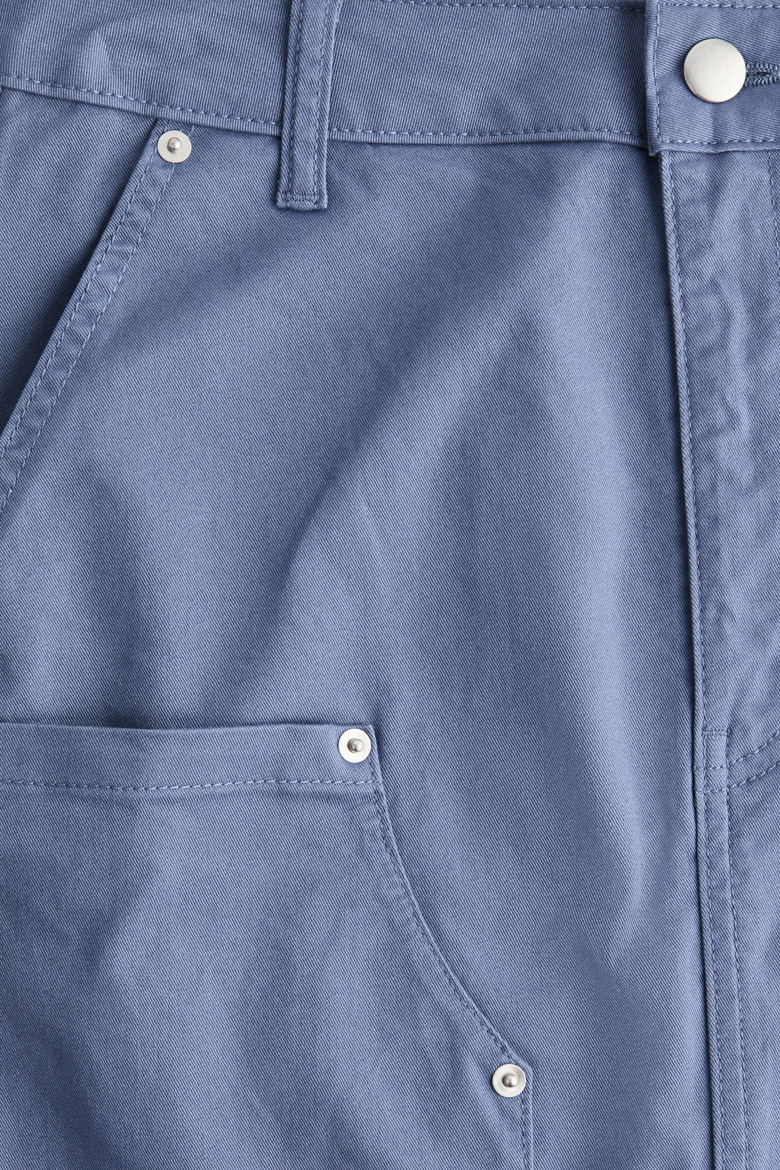 코튼 카고 스커트 - 도브 블루 - 6