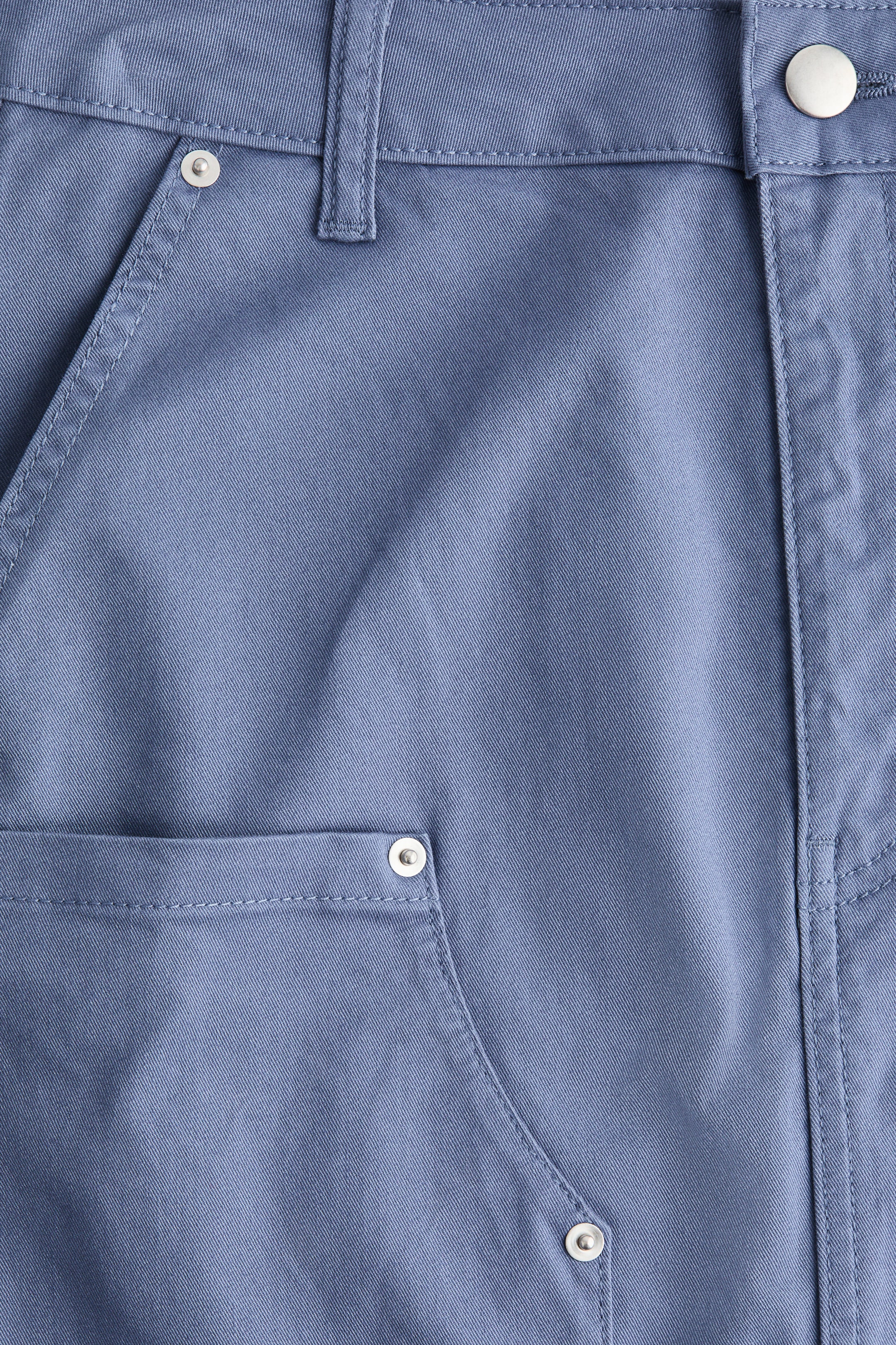 이미지 확대 보기: Cotton cargo skirt - Pigeon blue - 여성 | H&M KR 5