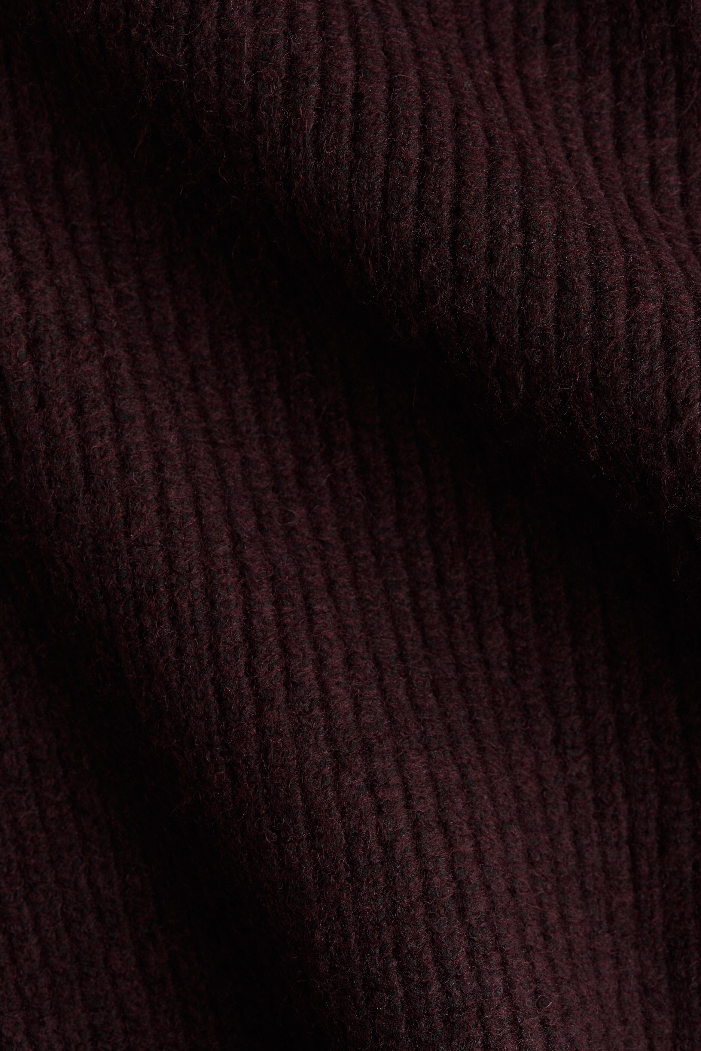 Rib-knit shoulder-pad dress
