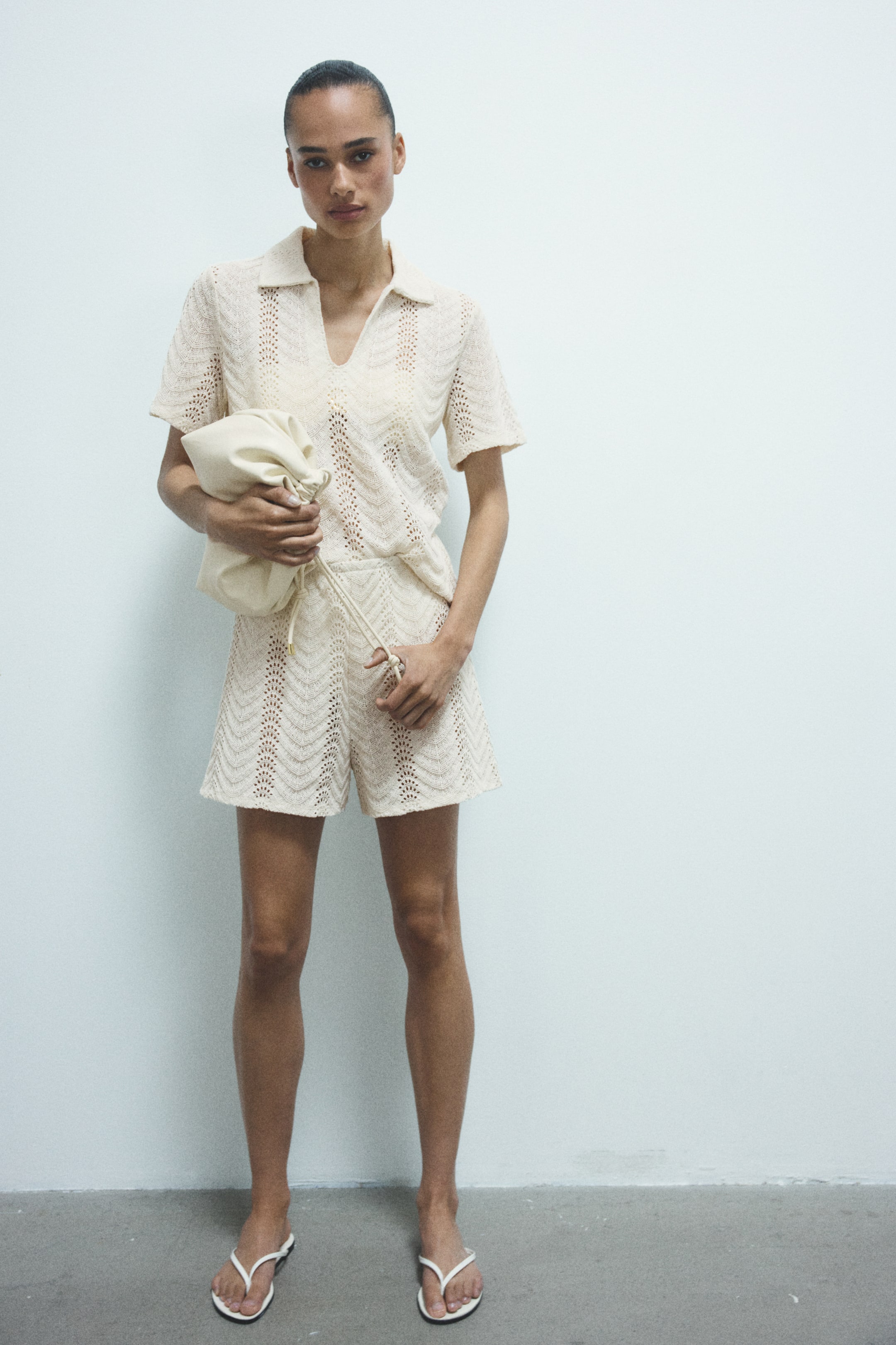 Polo d'aspect crochet
