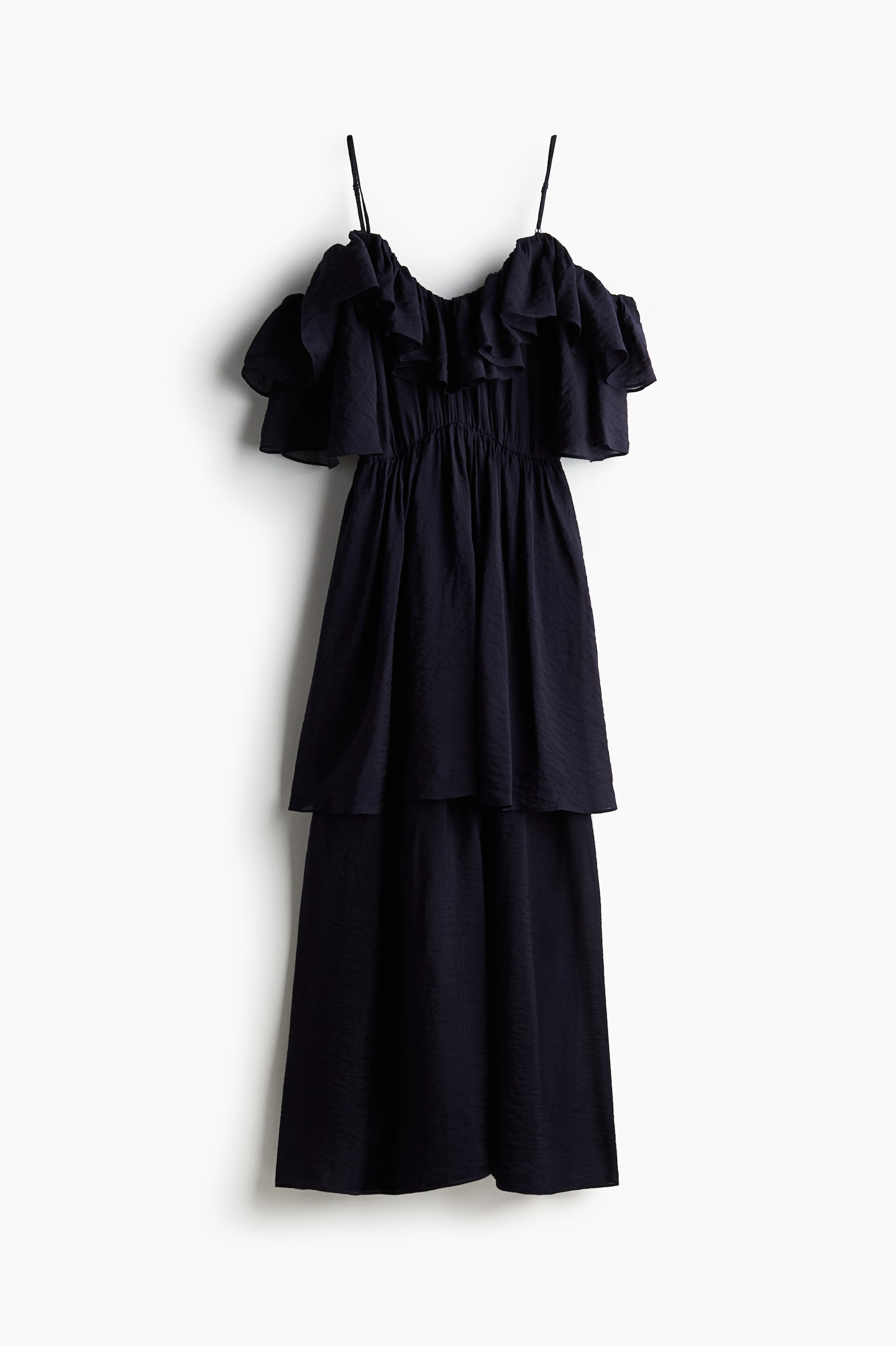 Cold shoulder dress - Navy blue - 2