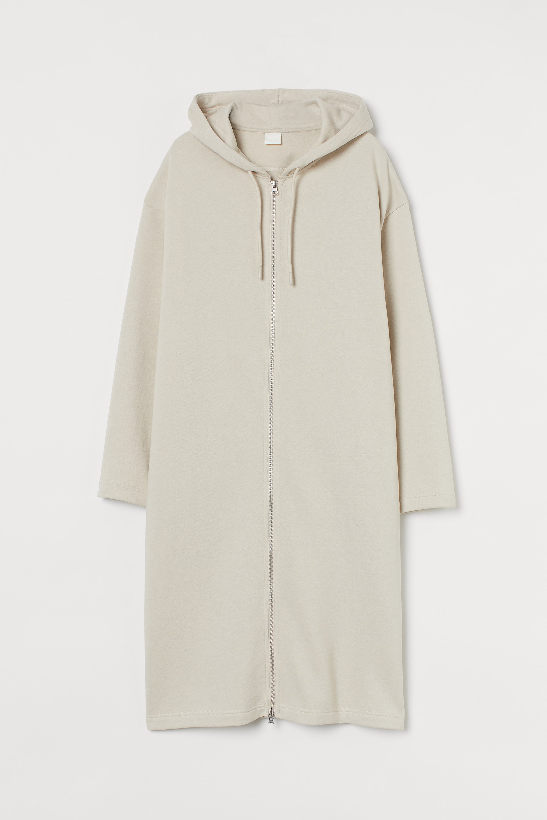 View larger image: Long zip-through hoodie - Light beige - Ladies | H&M IN 1