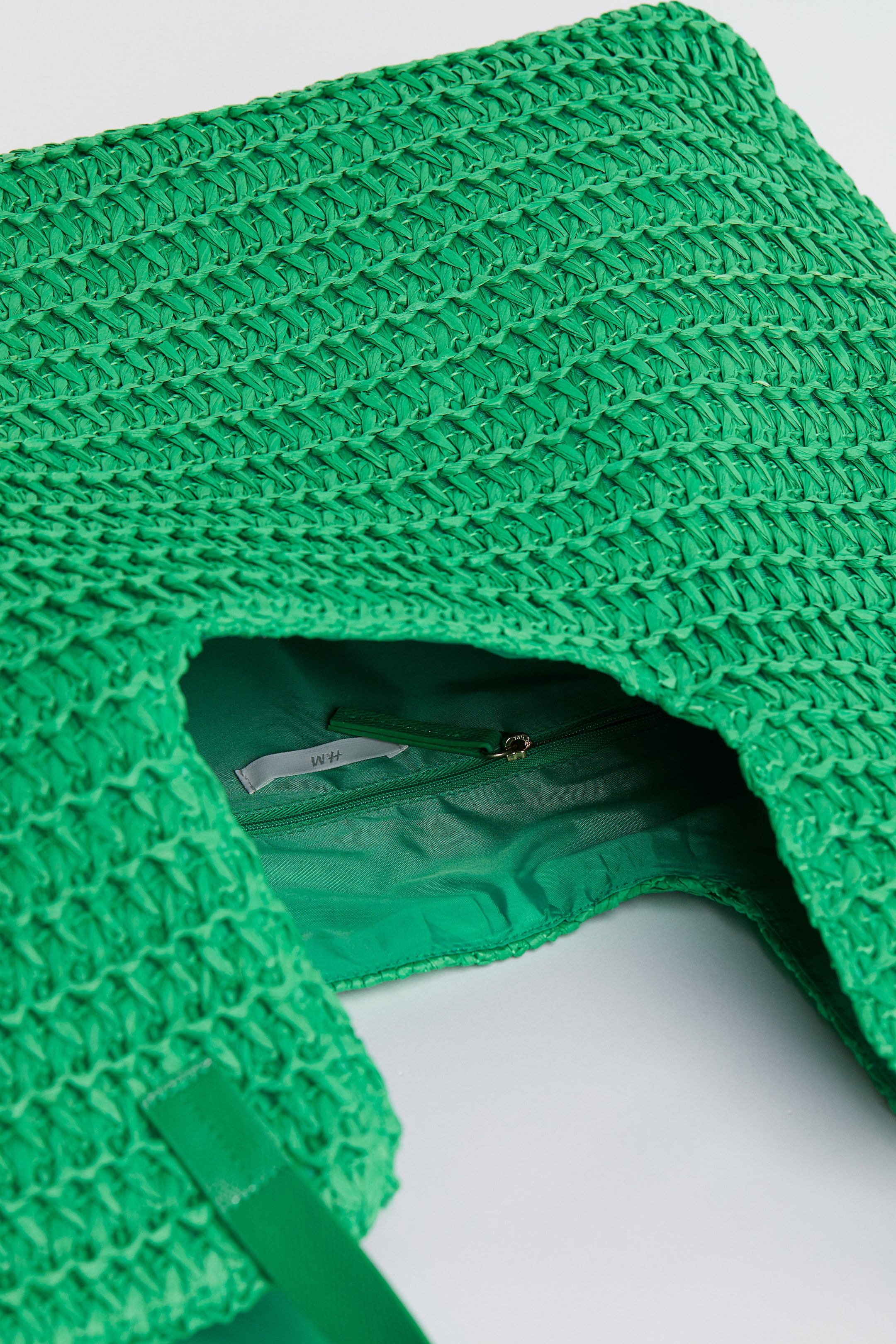 View larger image: Large straw shopper - Green - Ladies | H&M IN 4