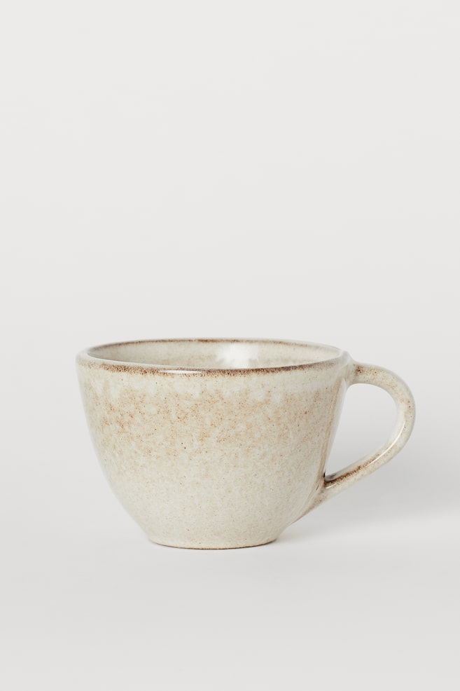 Stoneware cup - Beige - 4