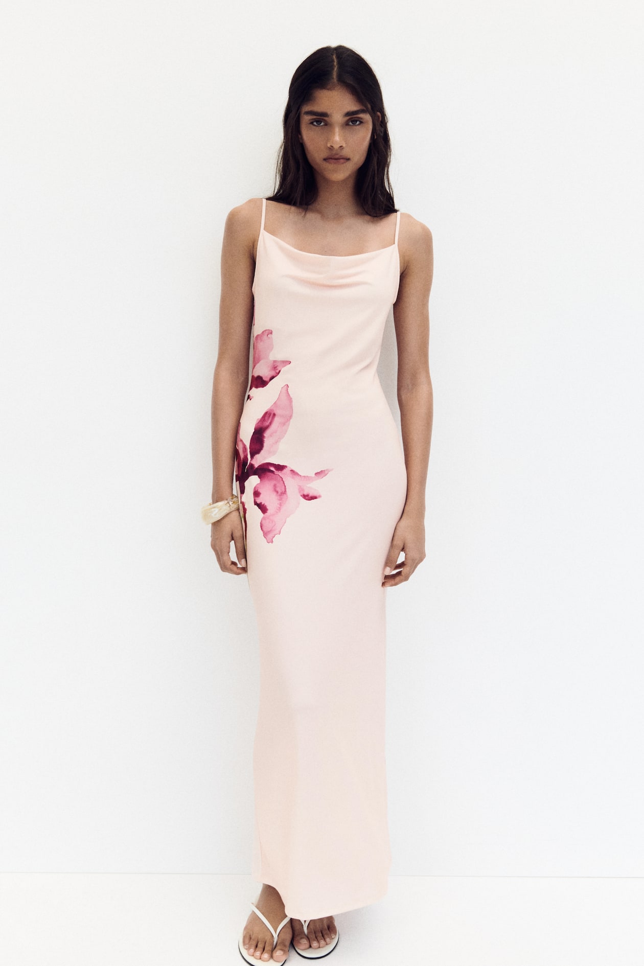 70's maxi dress pink cowl neck long sleeve Loveland Back Blue Pair with nude heels and a statement clutch to complete the look with effortless glamour Ladies - Light Pink Cowl-Neck