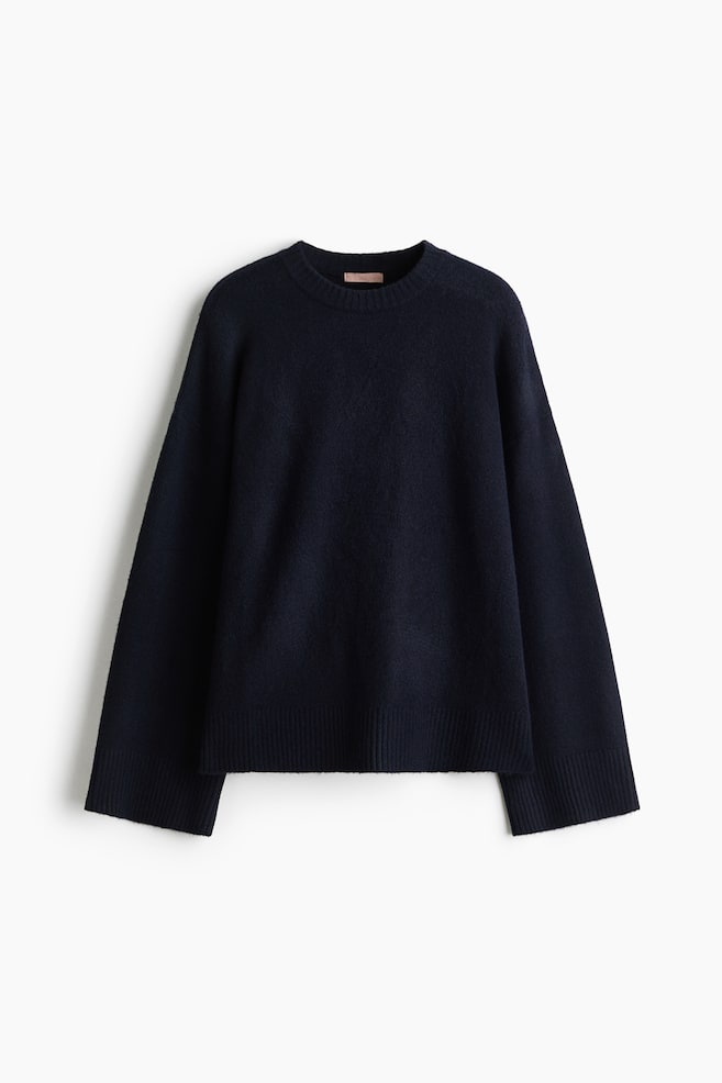 Pull - Bleu marine/Marron foncé/Bordeaux/Beige clair chiné/Bordeaux - 1